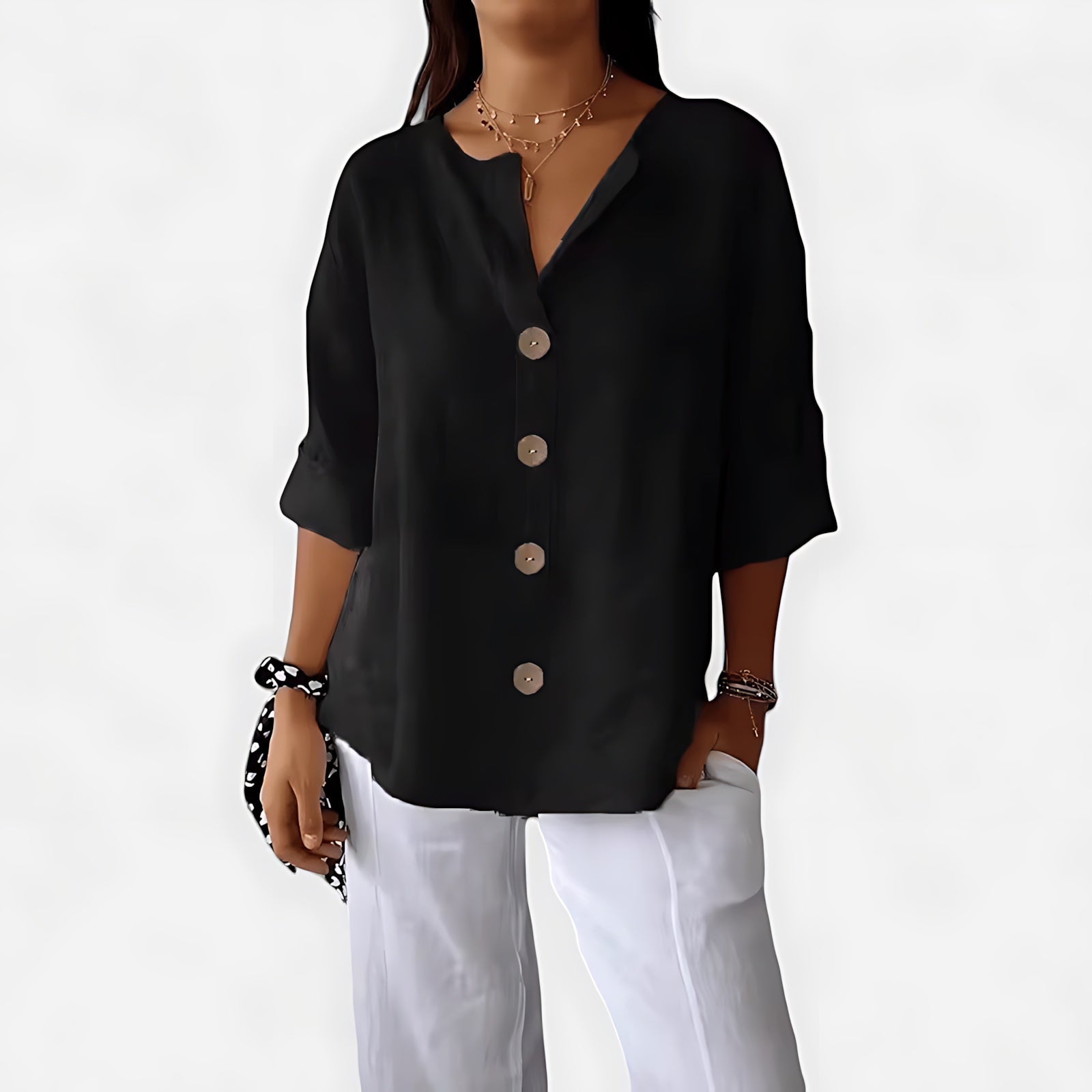 Adalynn – Long Sleeve Collared Shirt