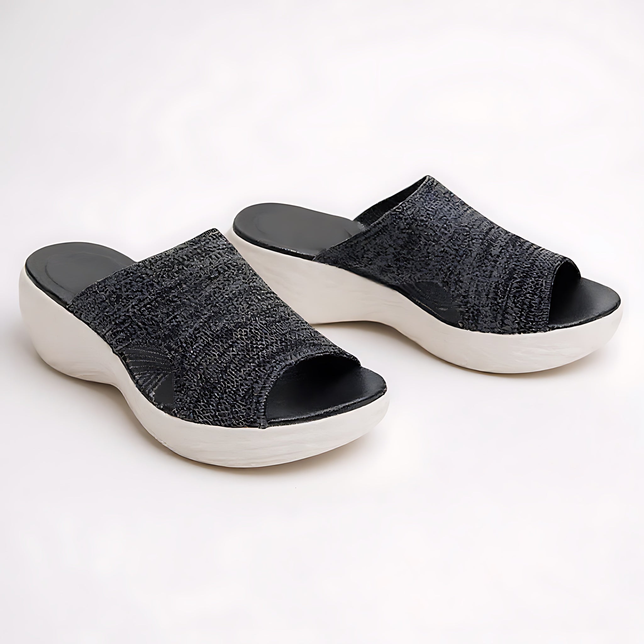 Adalynn – Stretch Knit Slide Sandals