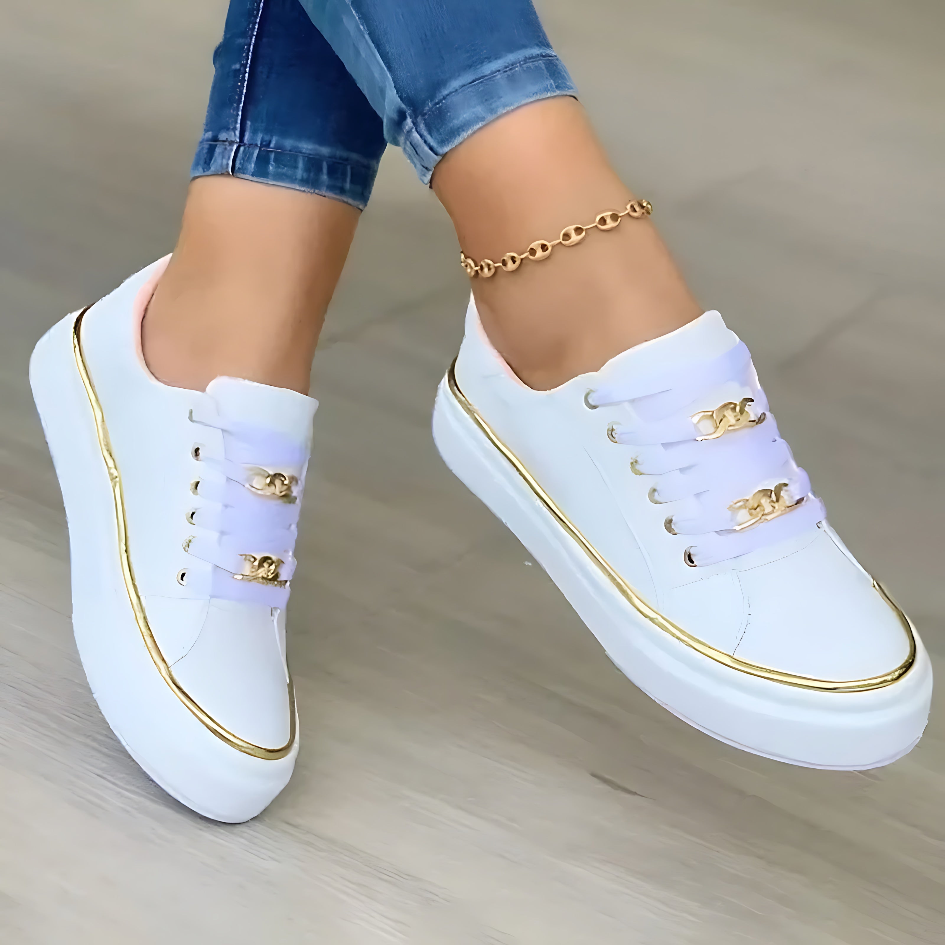 Adalynn – Studded Slip On Low Top Sneakers