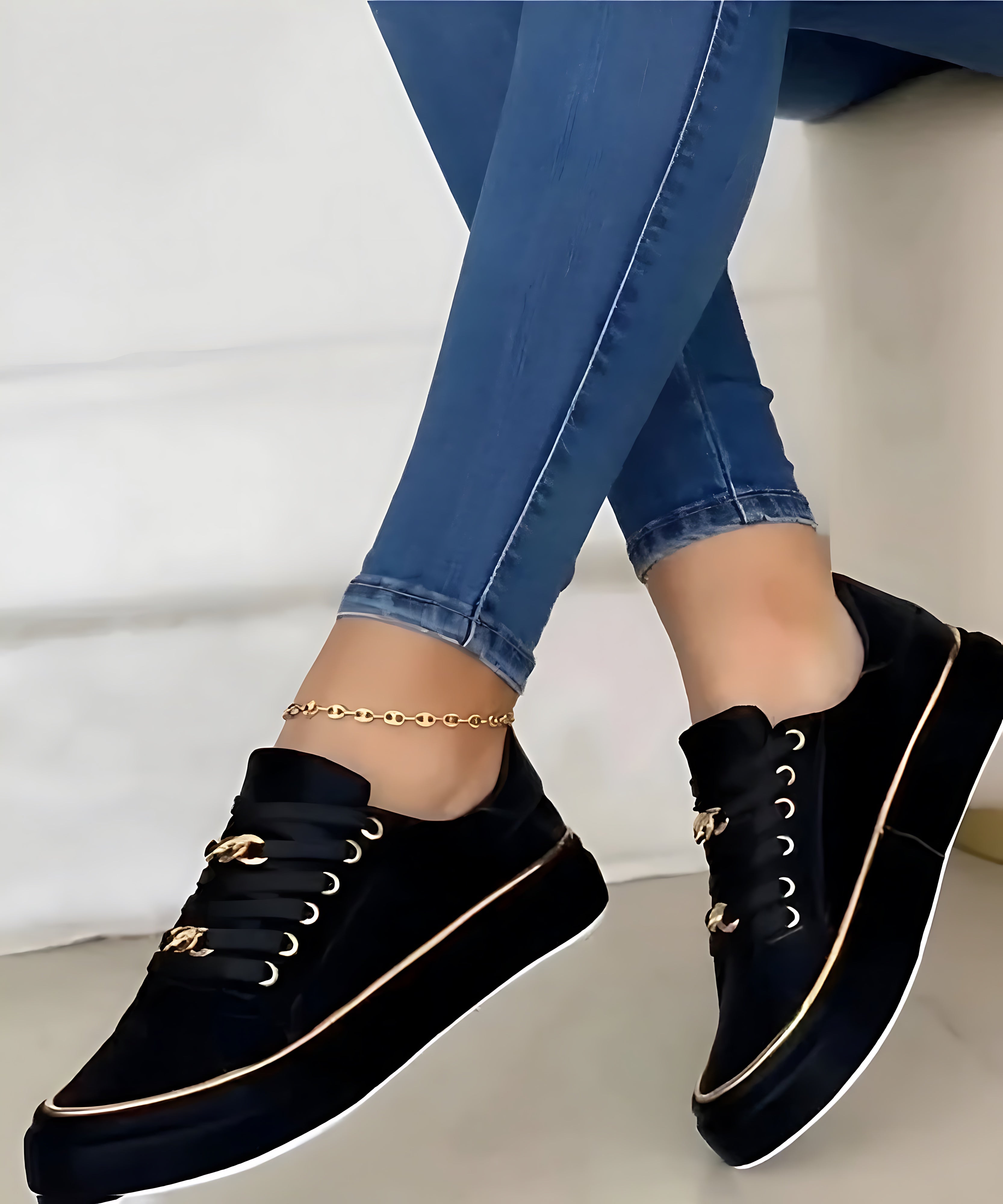 Adalynn – Studded Slip On Low Top Sneakers