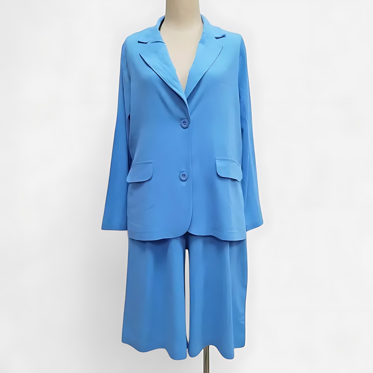 Adelaide – Open Front Blazer and Bermuda Shorts Set