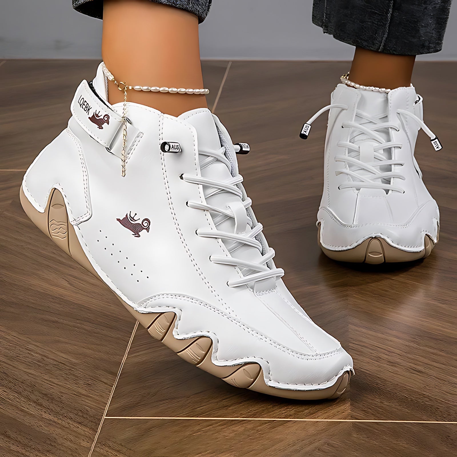 Adelaide – Suede Lace Up Flat Ankle Boots