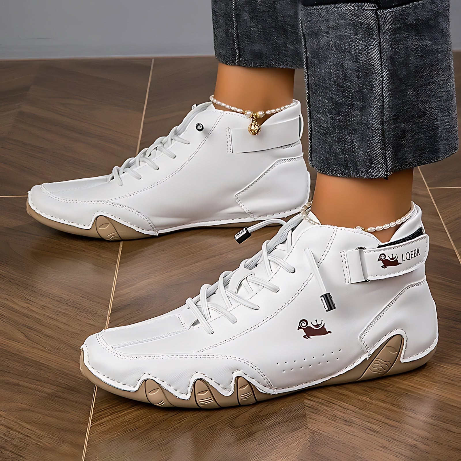 Adelaide – Suede Lace Up Flat Ankle Boots