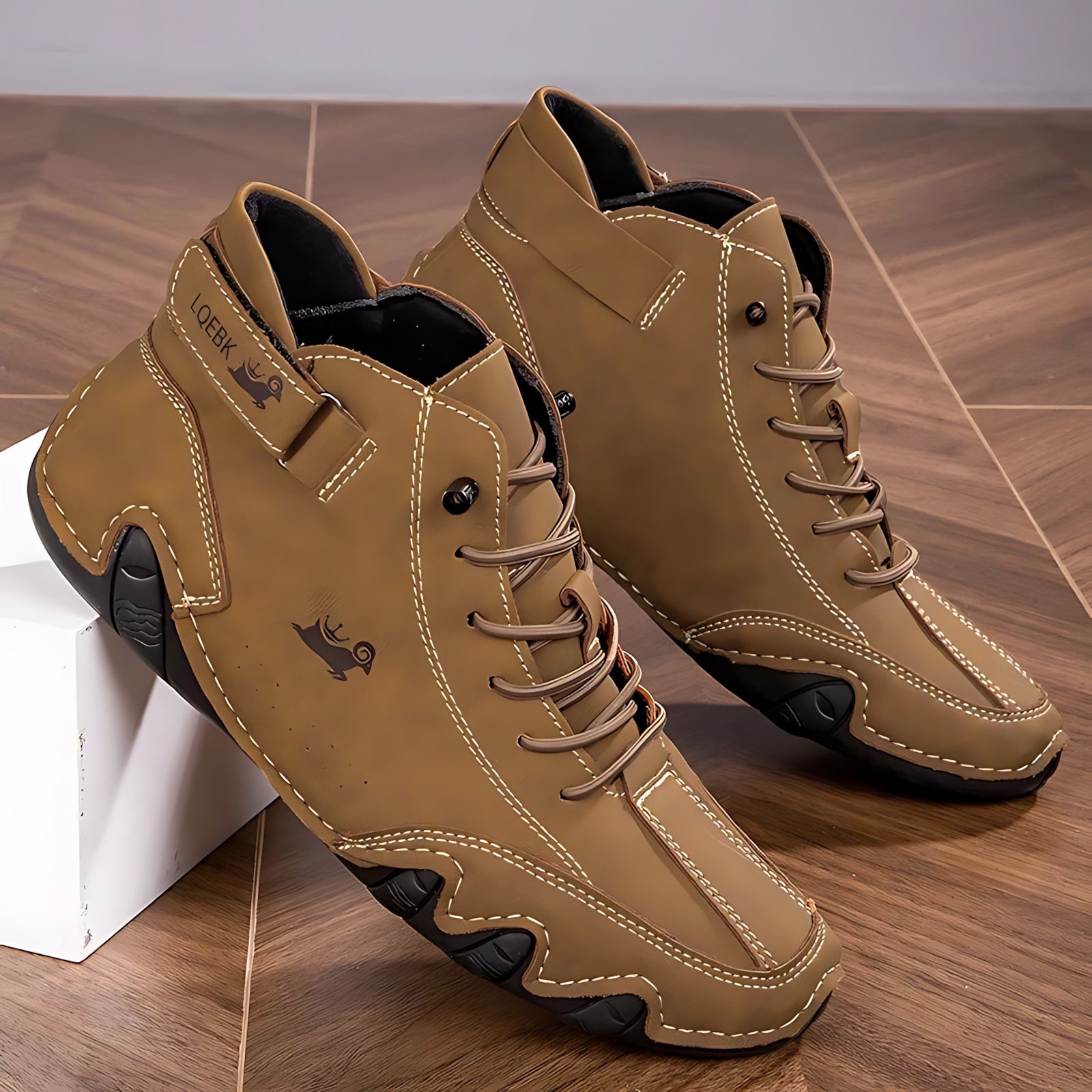 Adelaide – Suede Lace Up Flat Ankle Boots