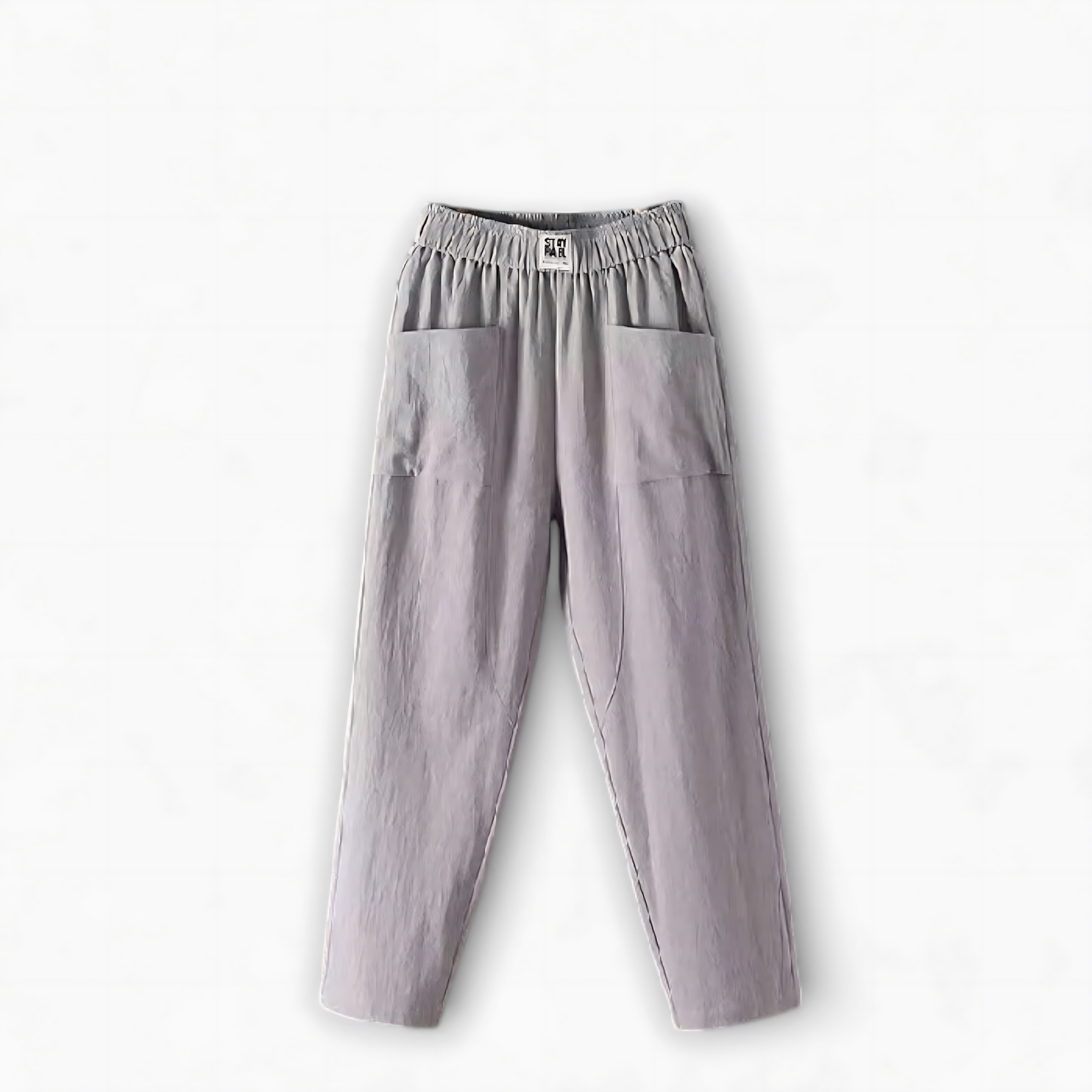 Adriana – Elastic Waist Cropped Wide Leg Pants