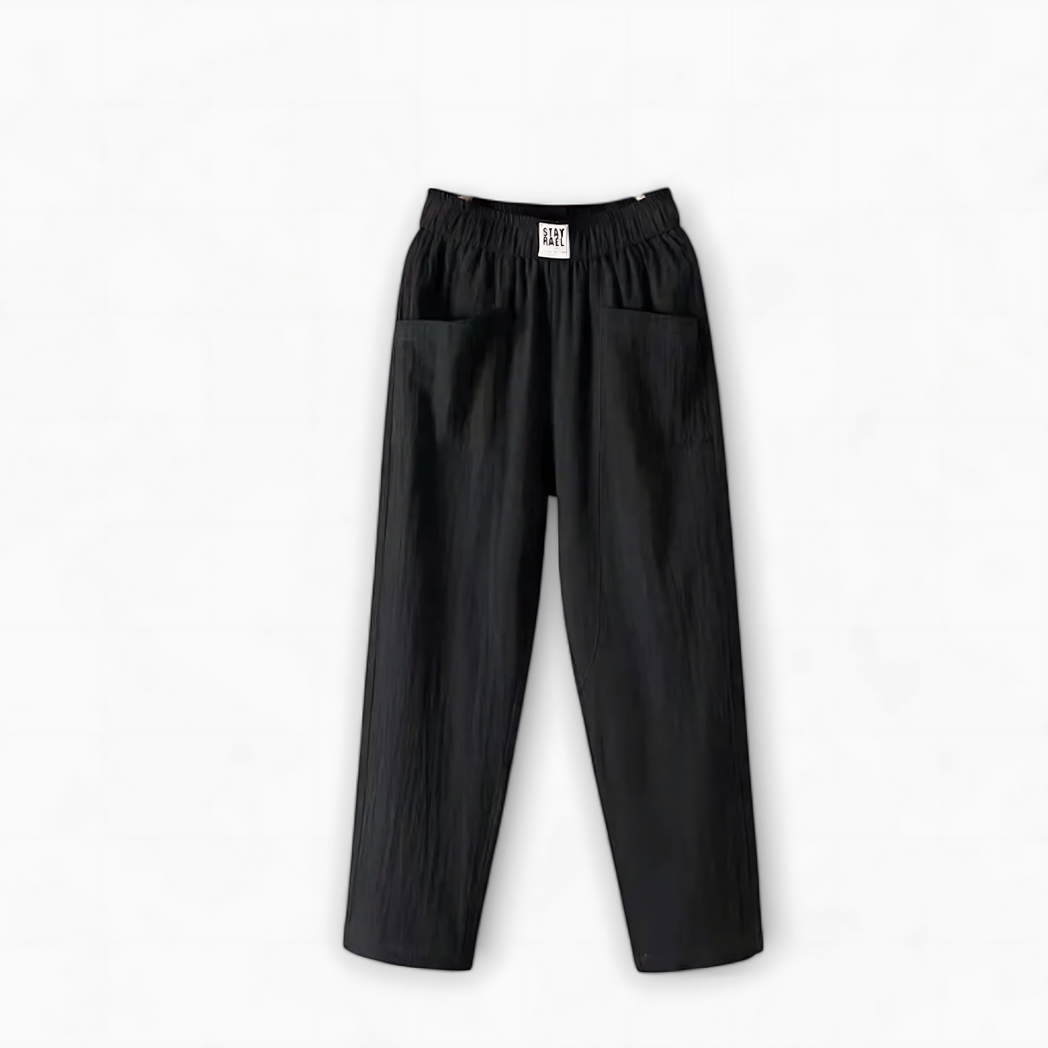 Adriana – Elastic Waist Cropped Wide Leg Pants