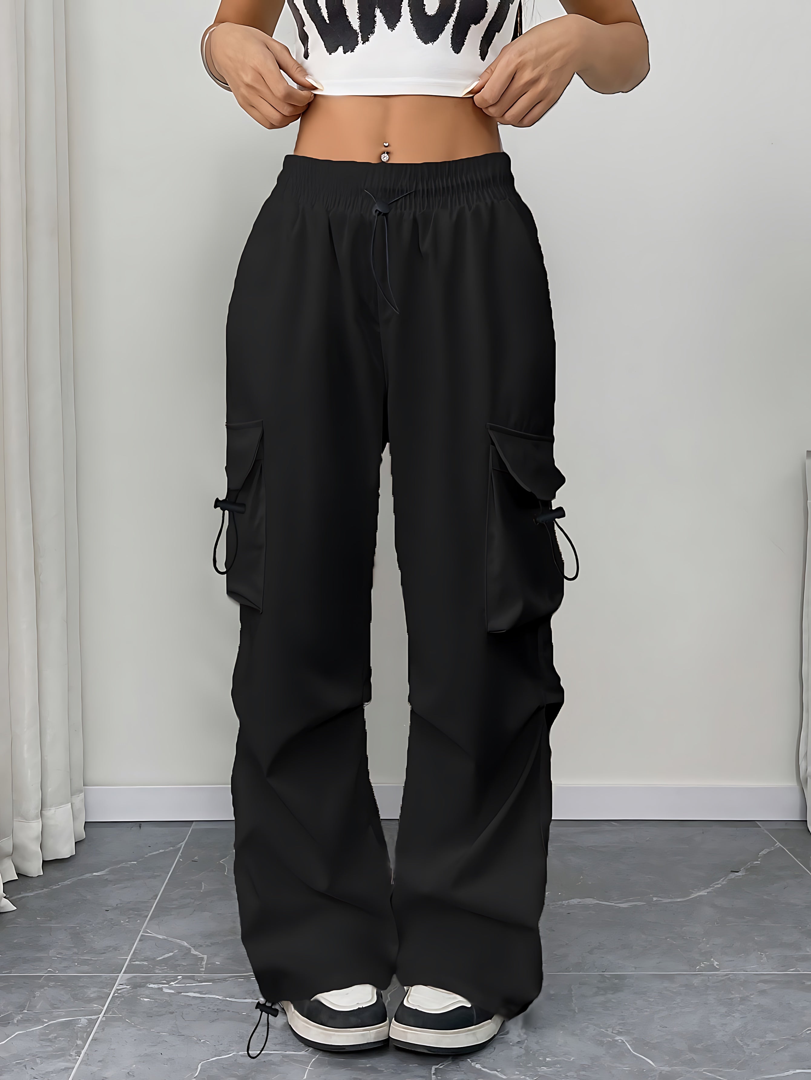 Alaia – Baggy Cargo Parachute Pants