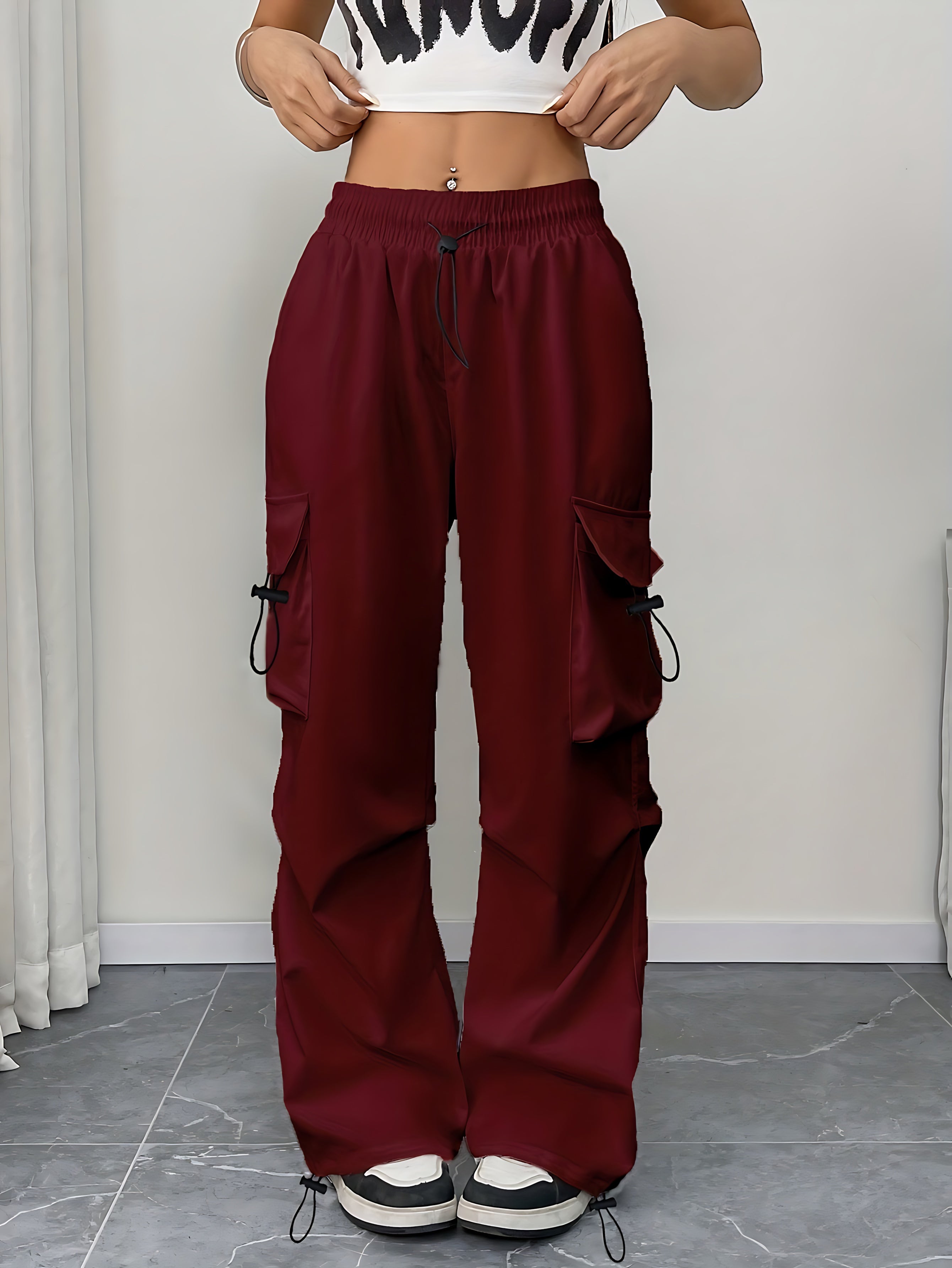 Alaia – Baggy Cargo Parachute Pants