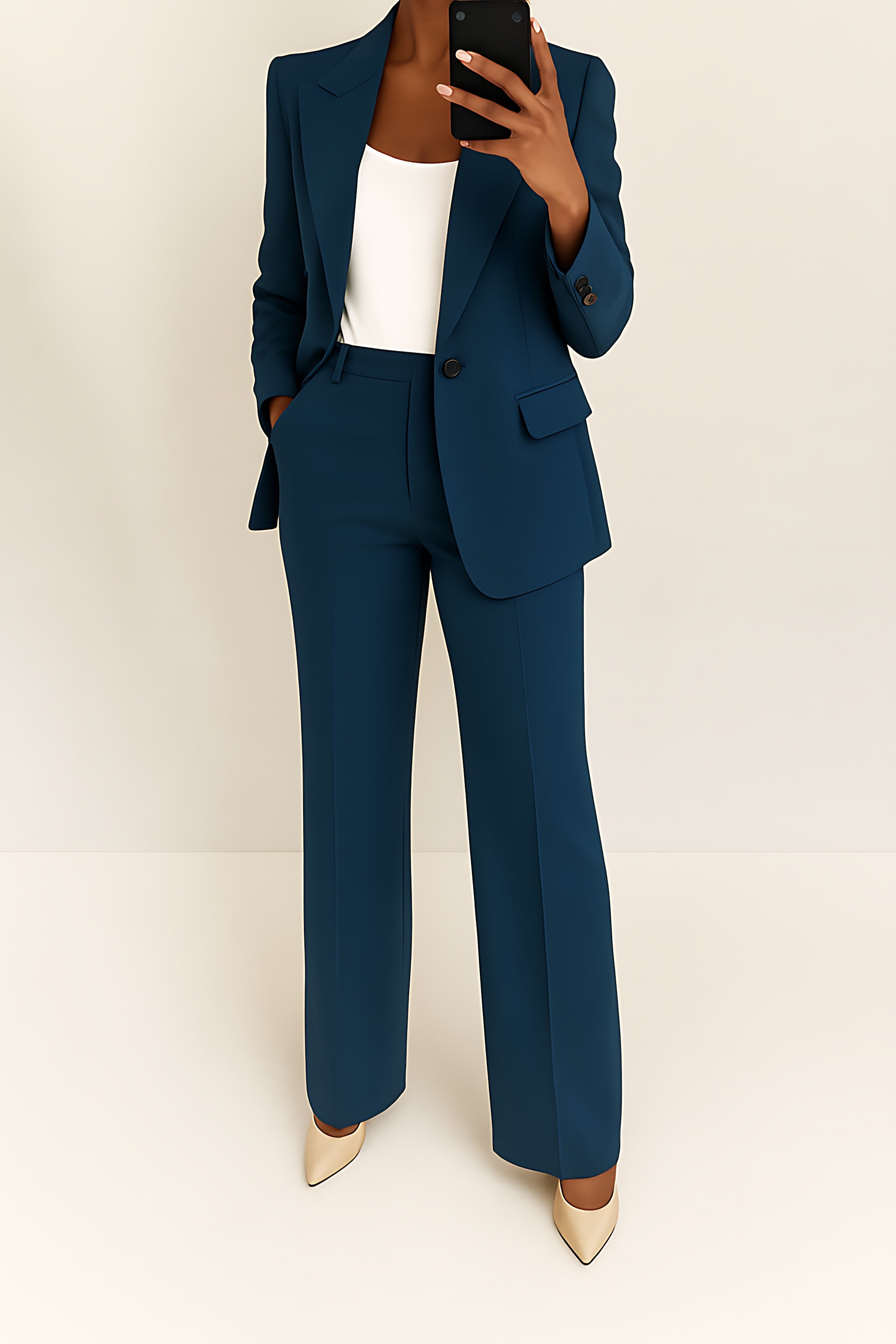 Alaia – Blazer and Straight Leg Pants Suit Set