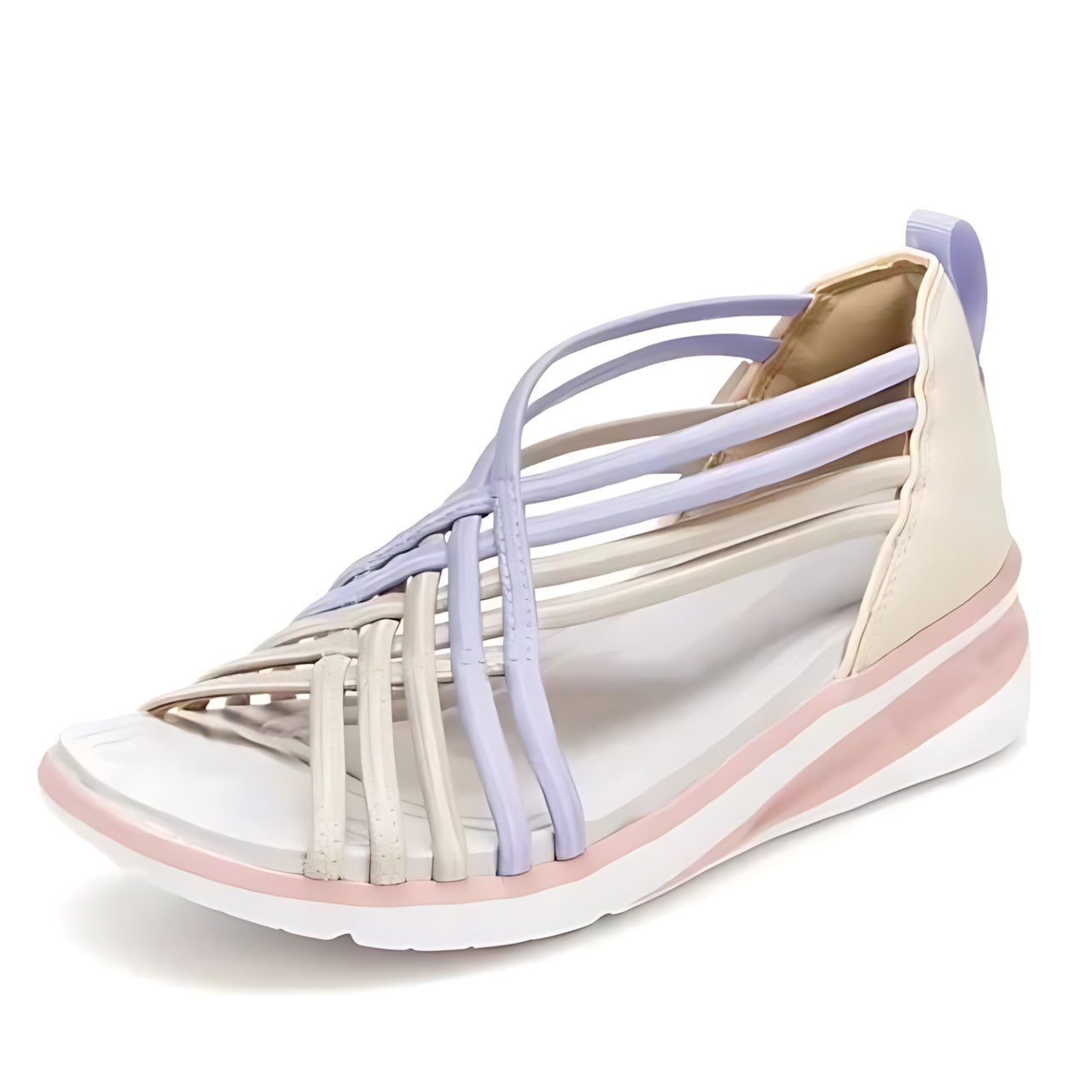 Alice – Crisscross Strappy Wedge Sandals
