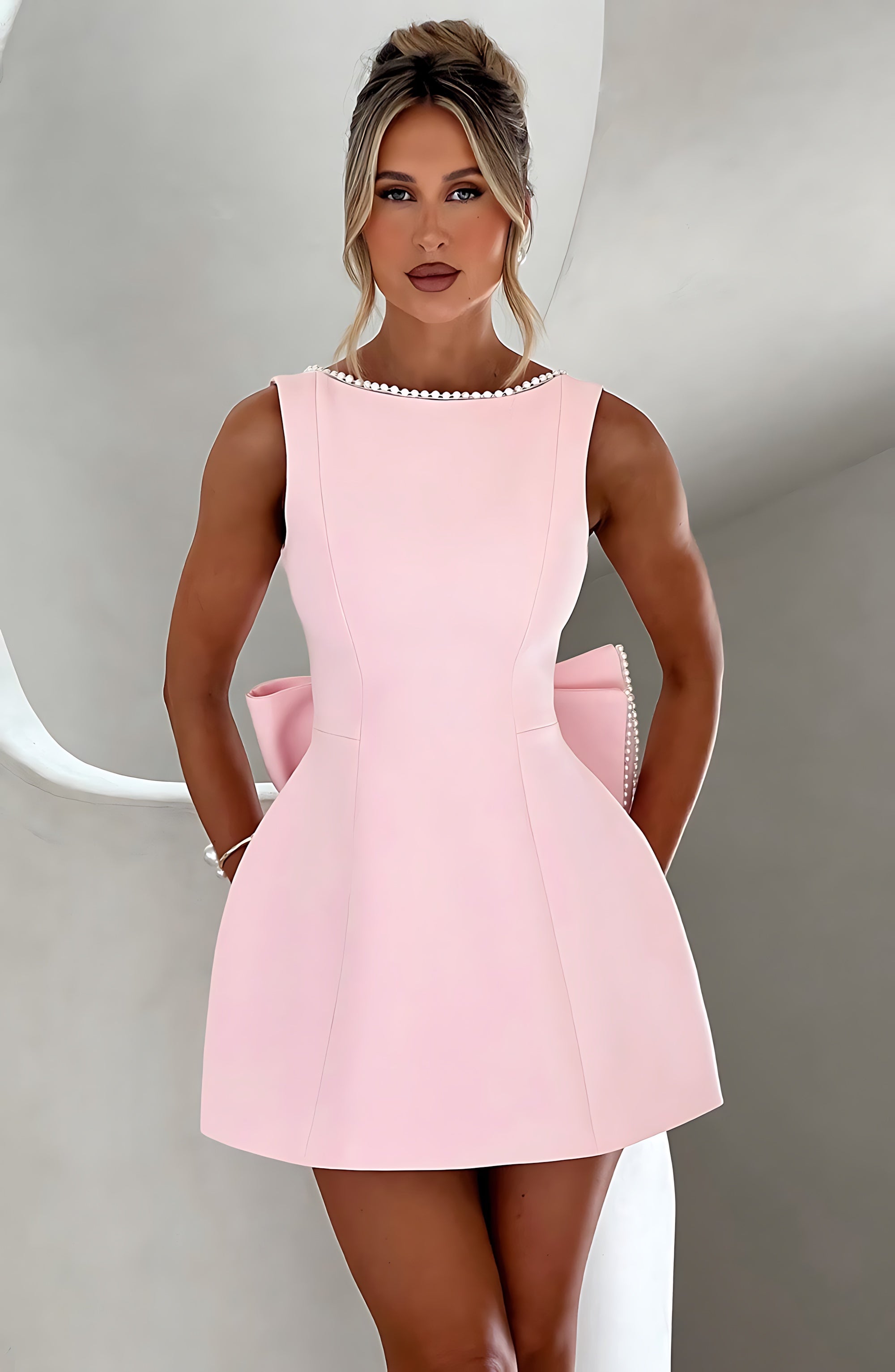 Alice – Structured A-Line Cocktail Mini Dress