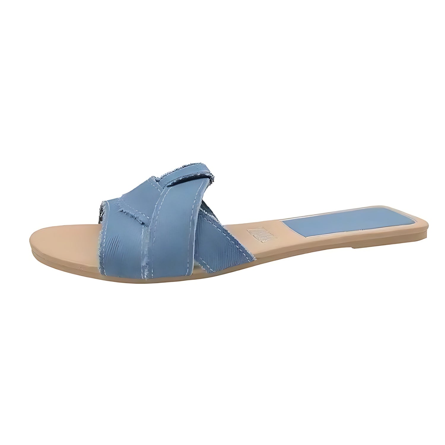 Allison – Crossover Strap Flat Slide Sandals