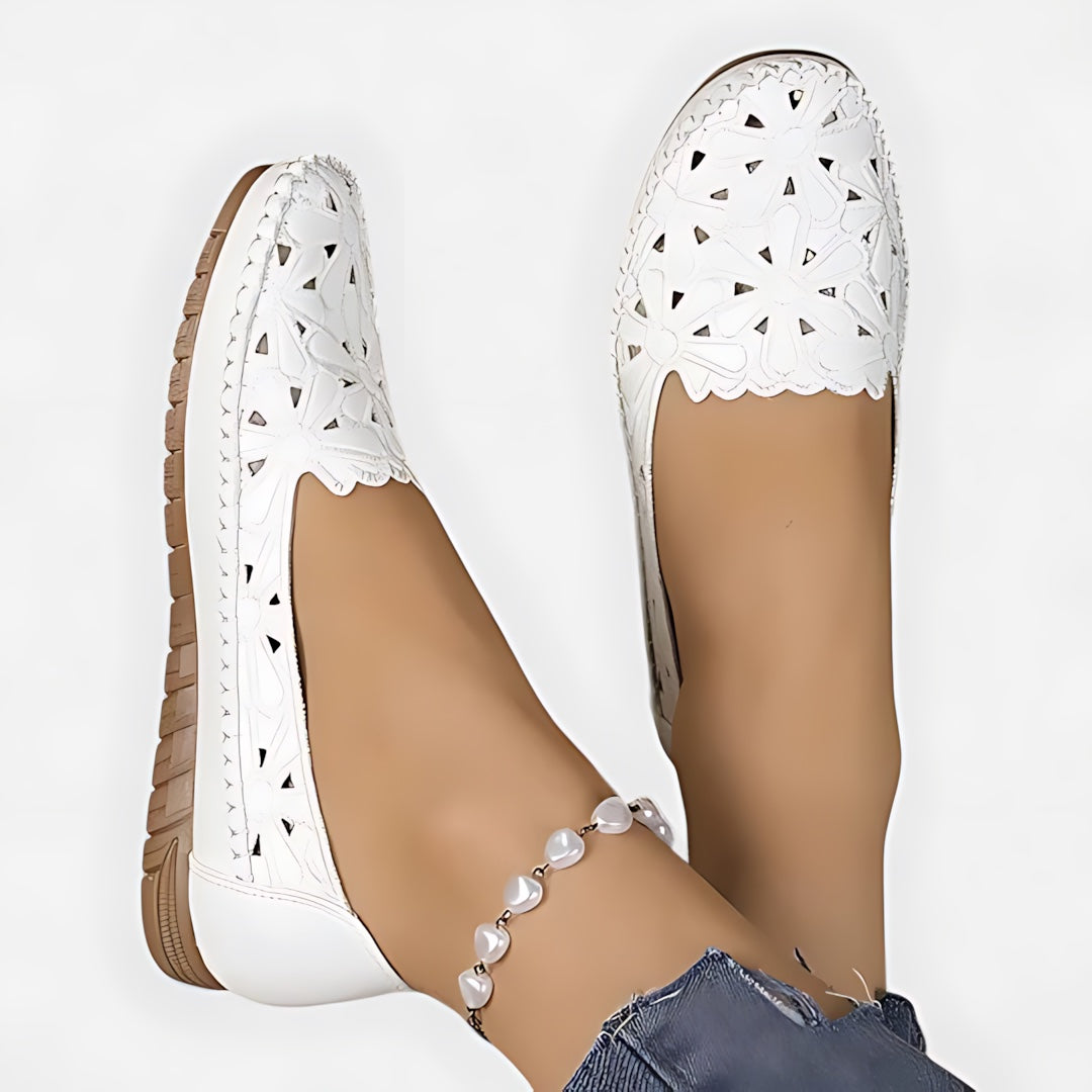 Allison – Perforated Slip On Flats
