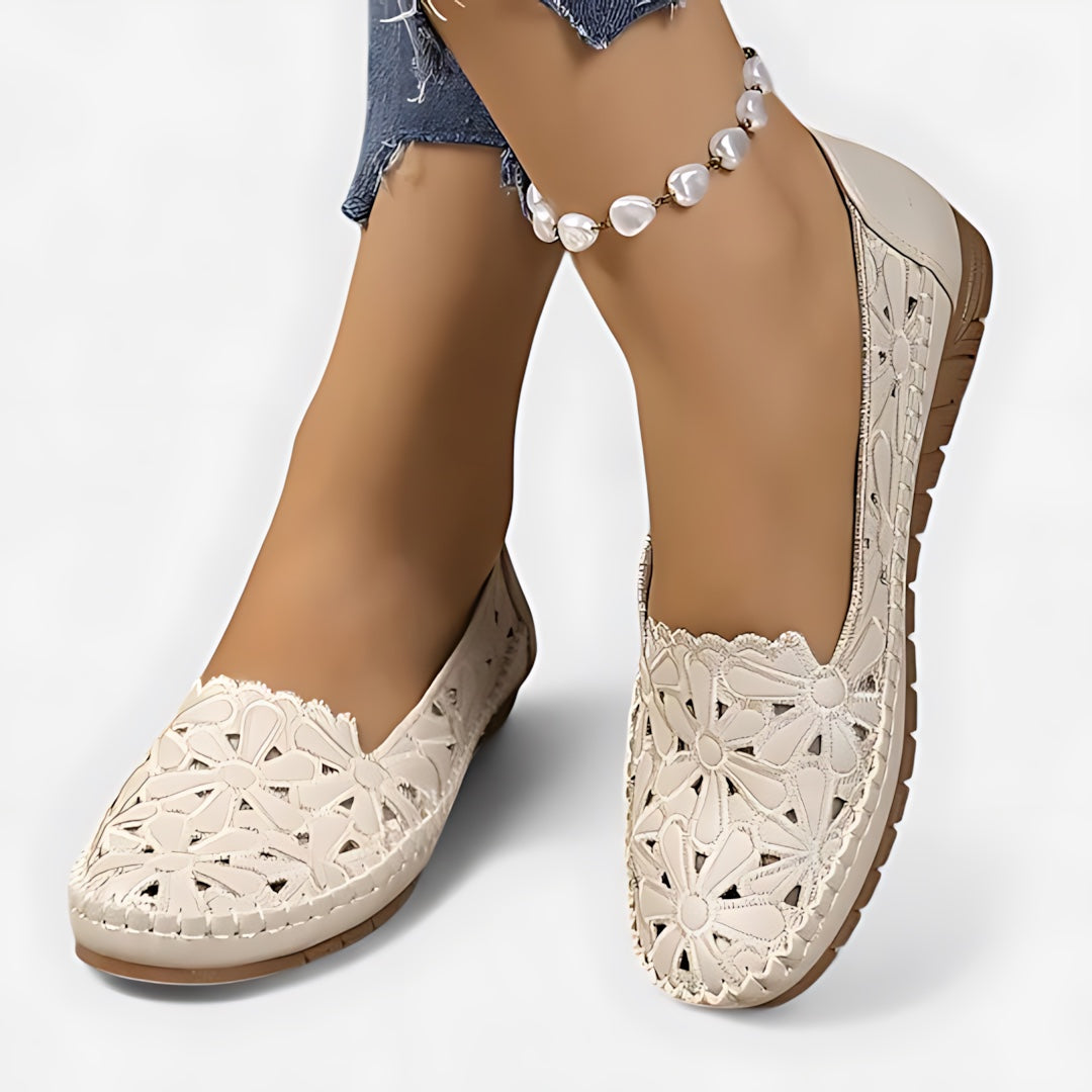 Allison – Perforated Slip On Flats