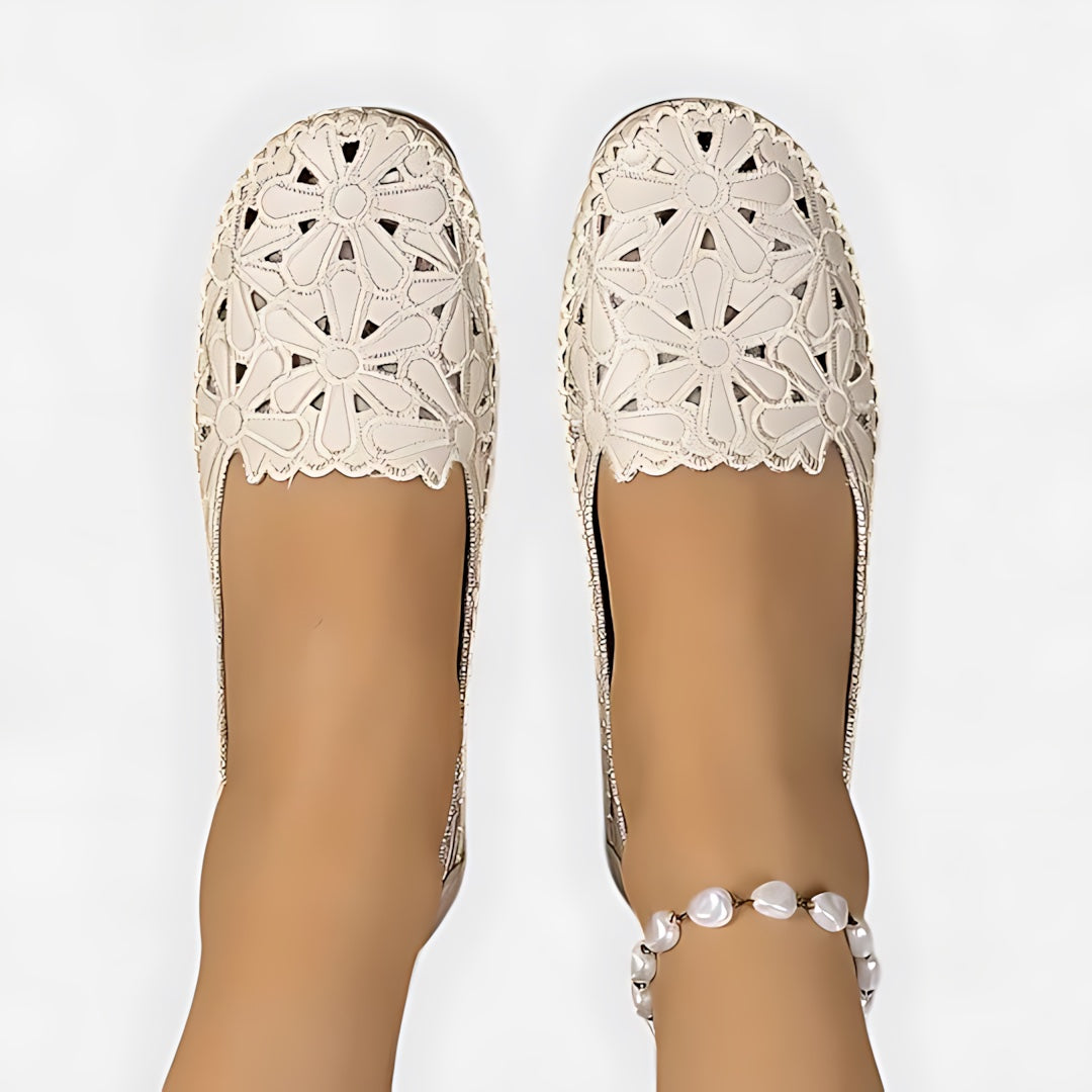Allison – Perforated Slip On Flats