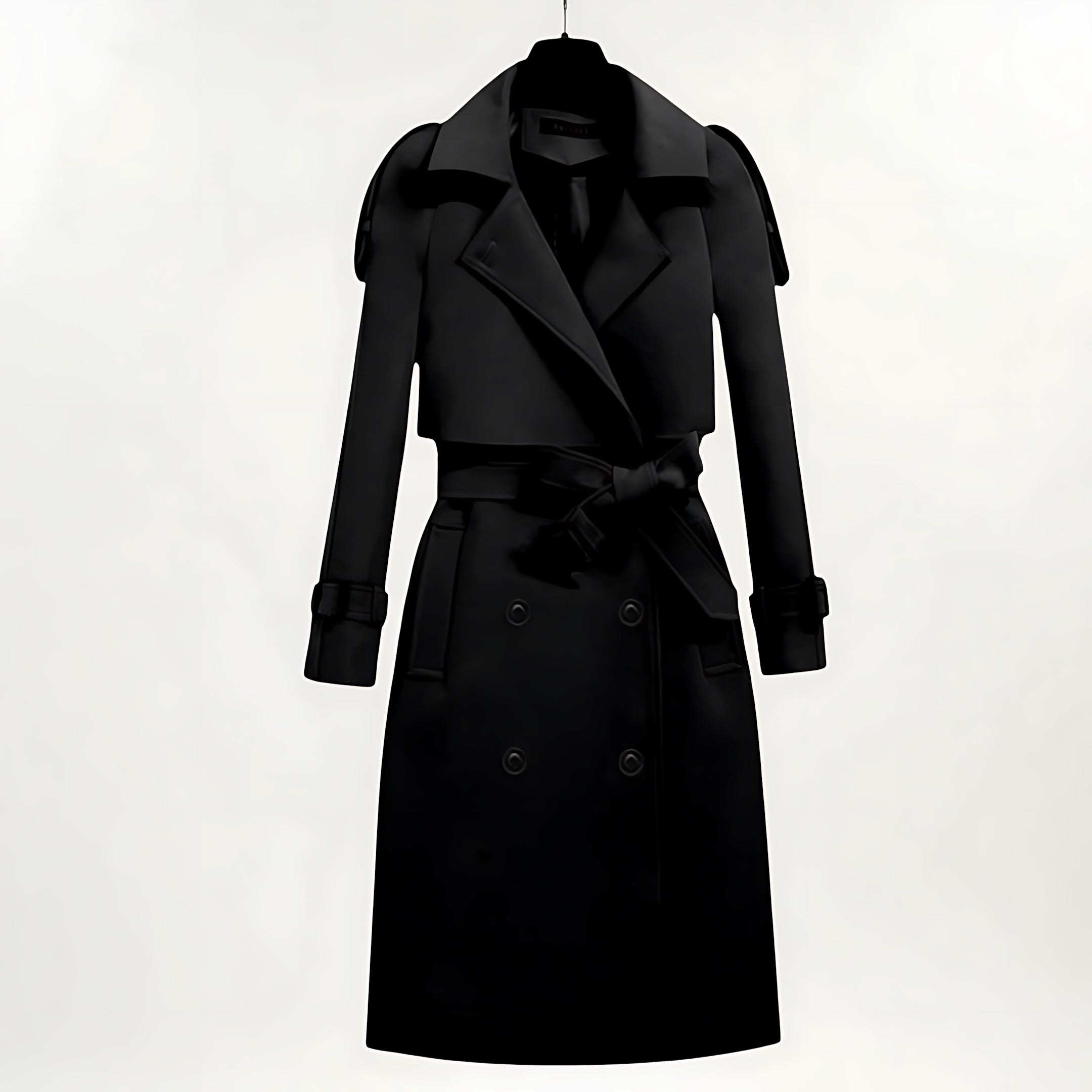Amaya – Double Breasted Longline Trench Coat