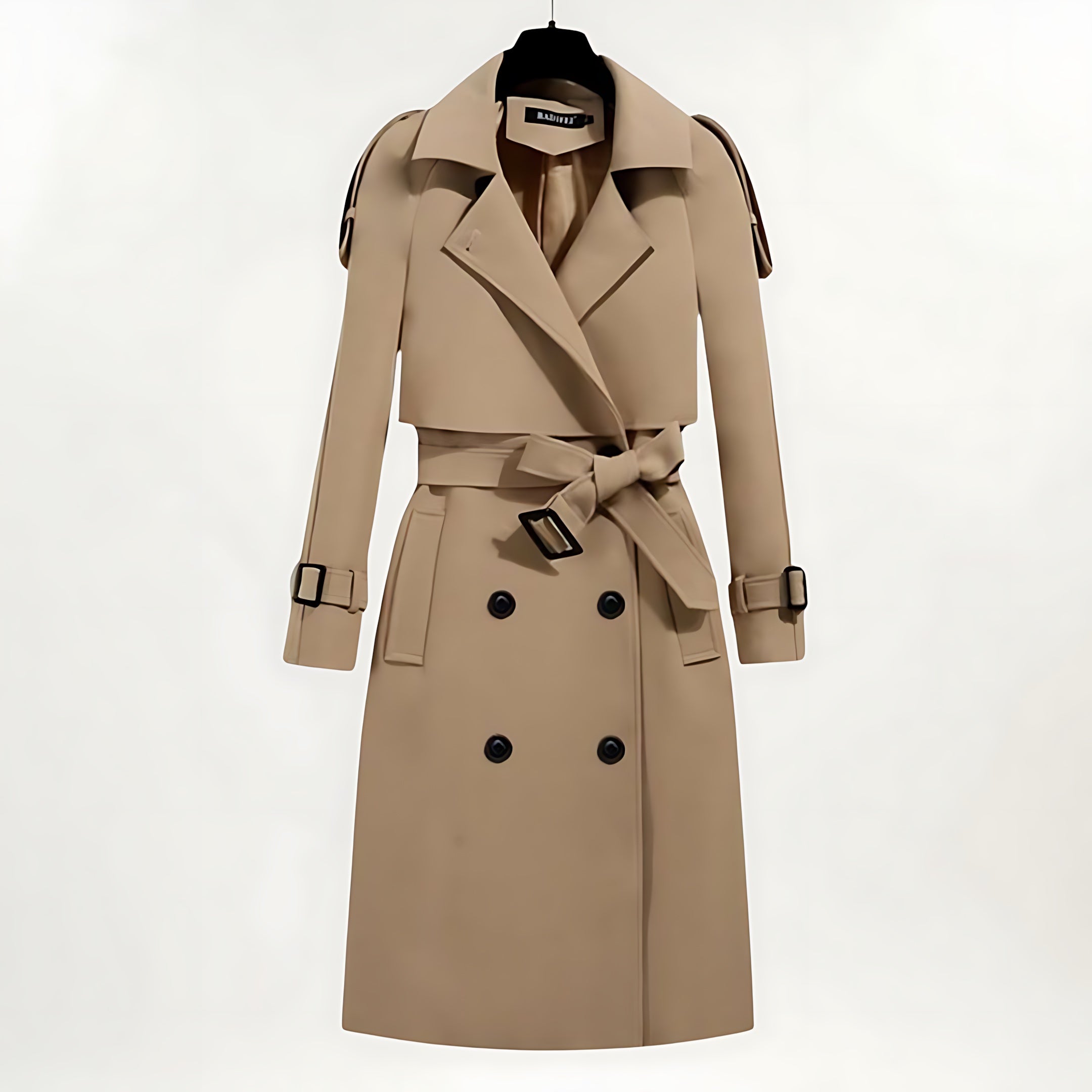 Amaya – Double Breasted Longline Trench Coat