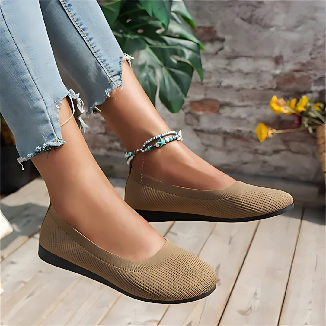 Amaya – Knit Round Toe Ballet Flats