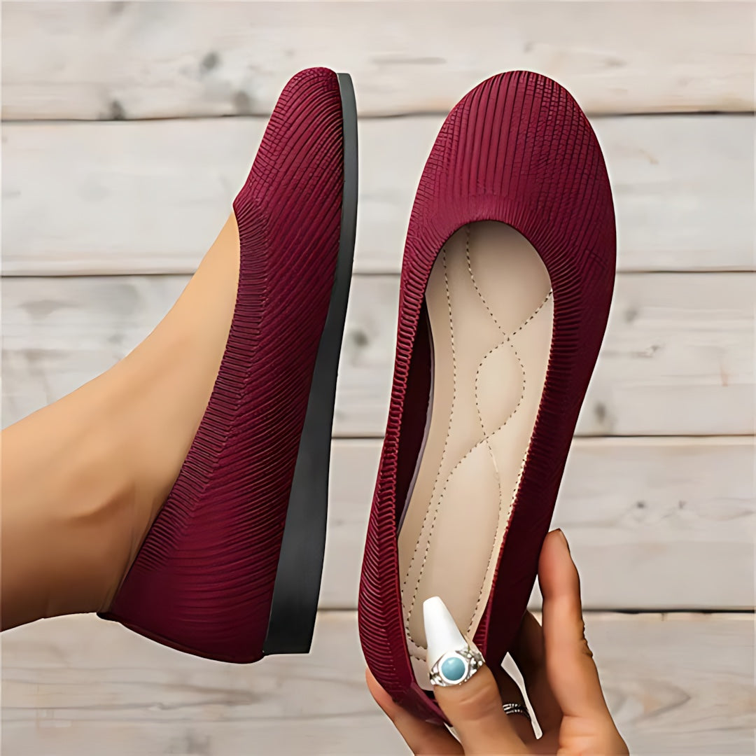 Amaya – Knit Round Toe Ballet Flats