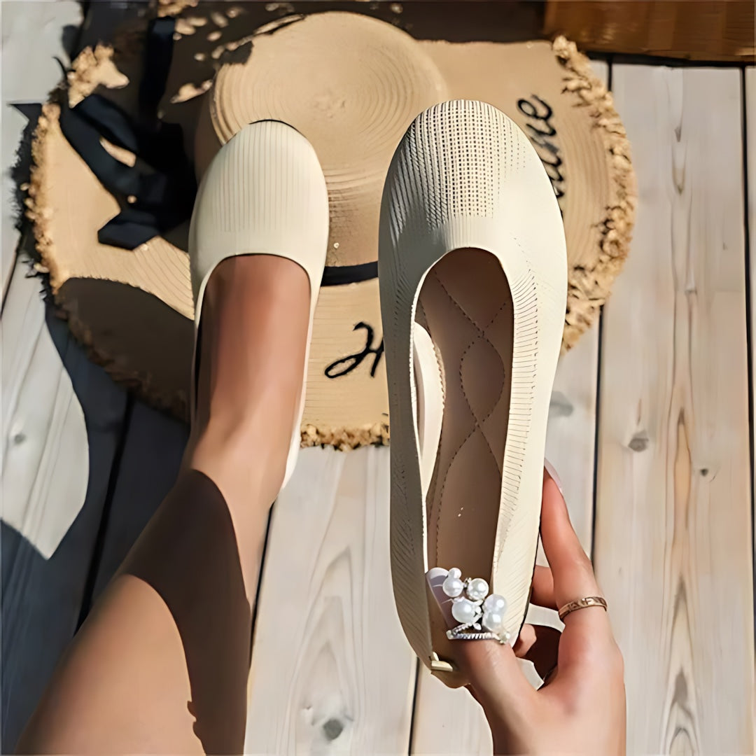 Amaya – Knit Round Toe Ballet Flats