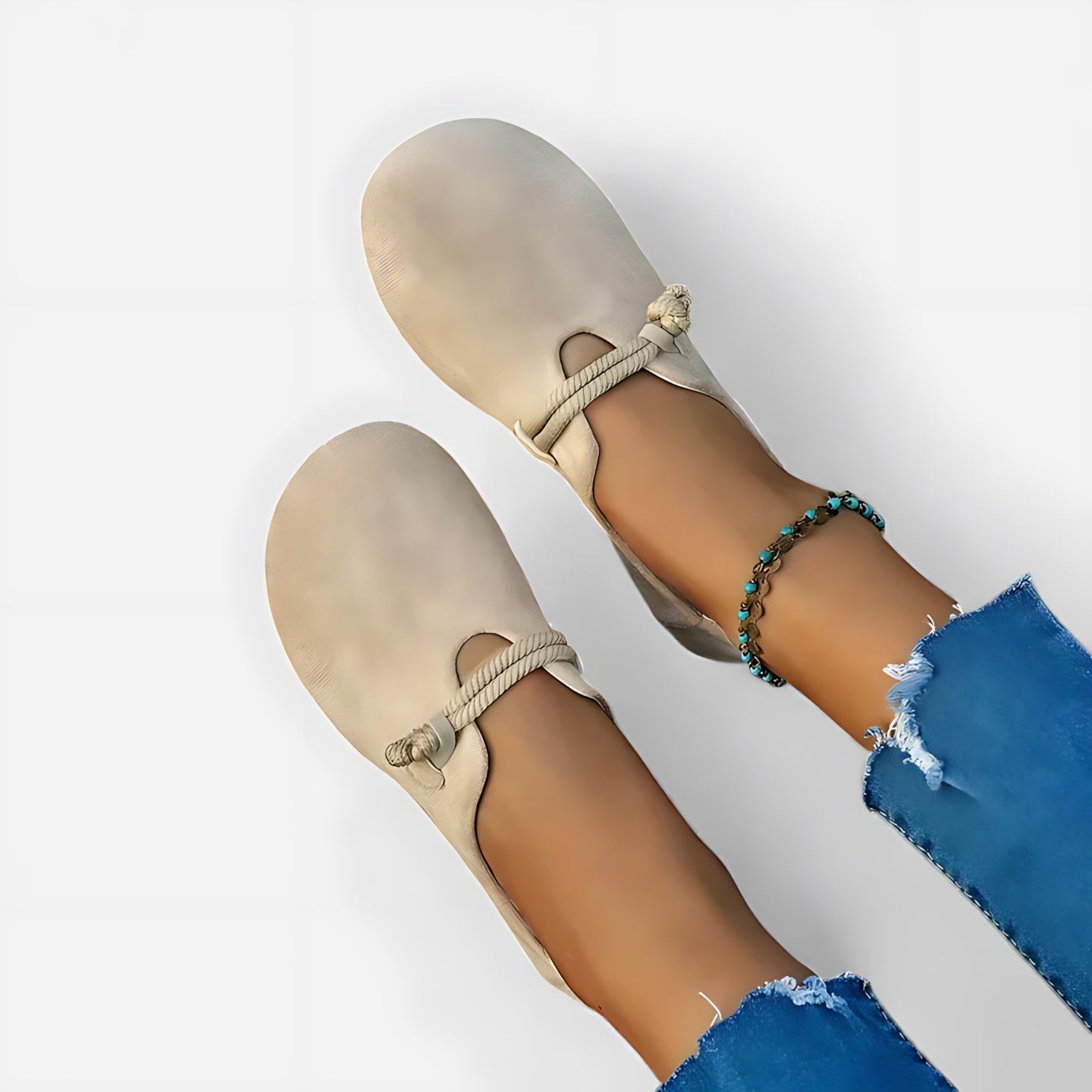 Amber – Suede Round Toe Slip On Flats