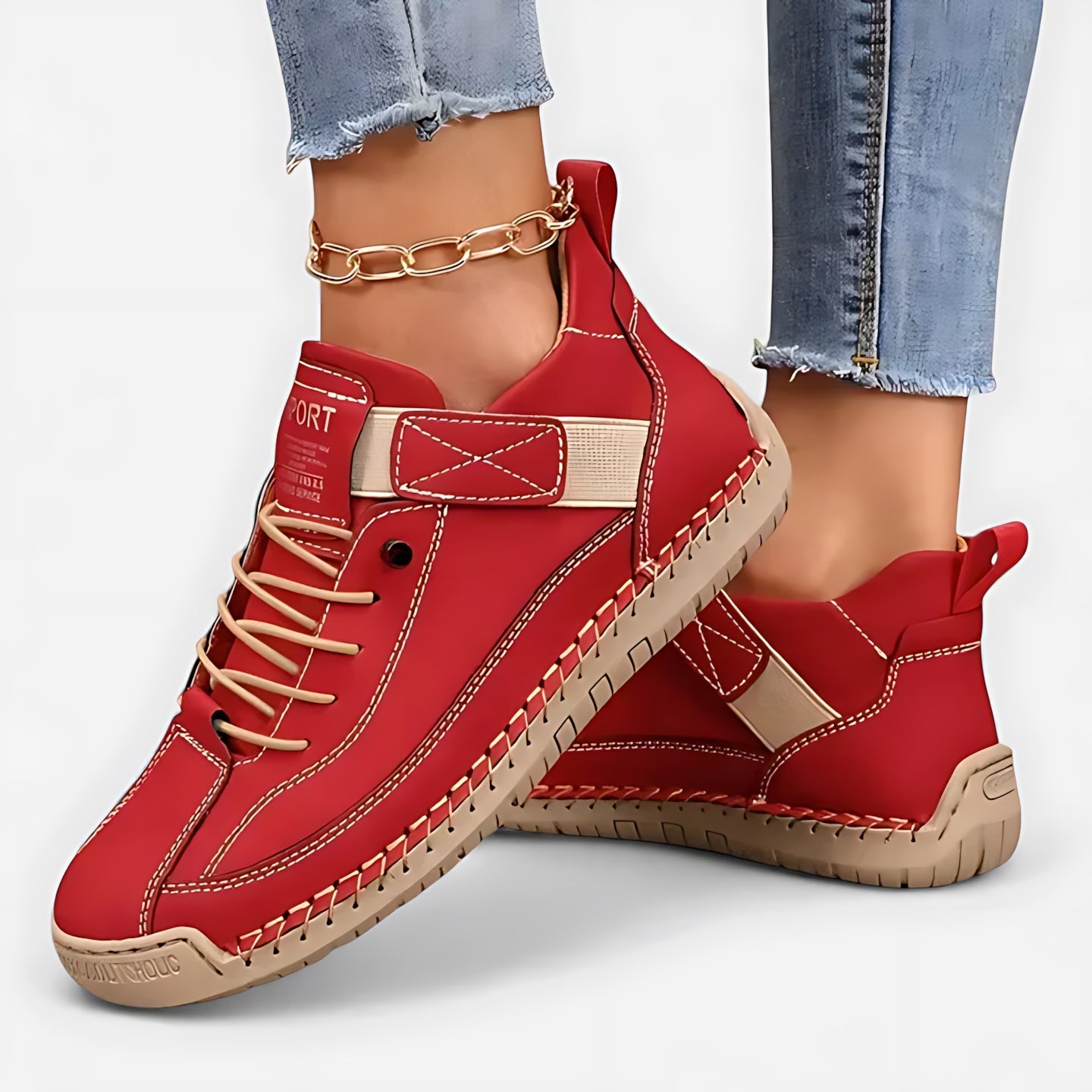 Amelia – Lace Up Platform Low Top Sneakers