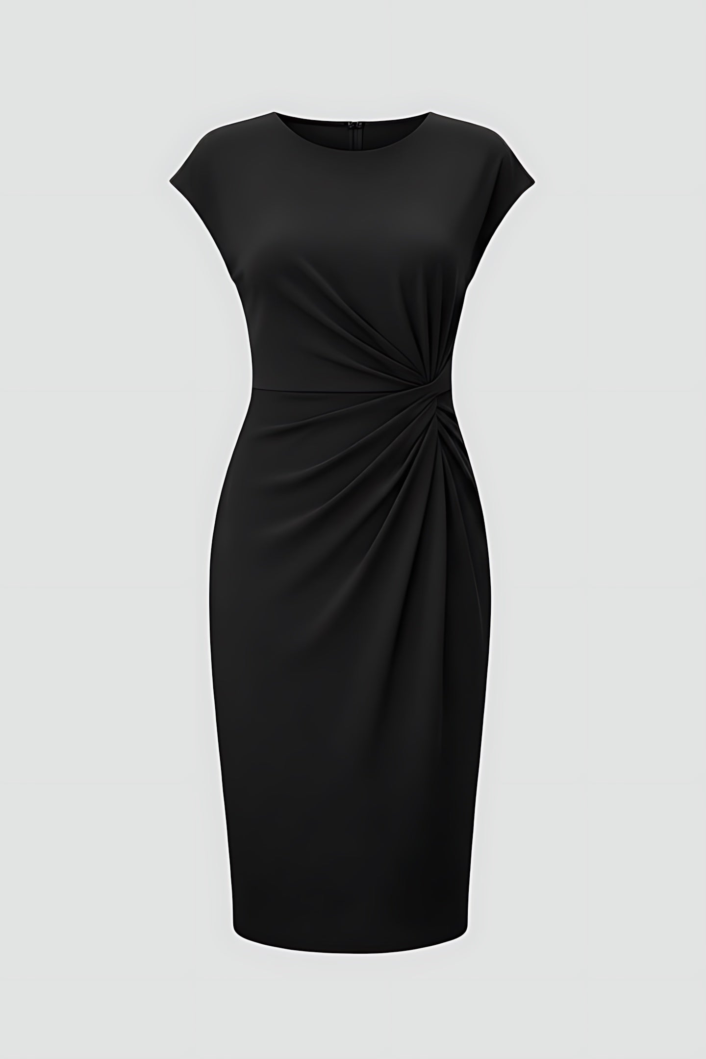 Amelia – Ruched Bodycon Cocktail Midi Dress