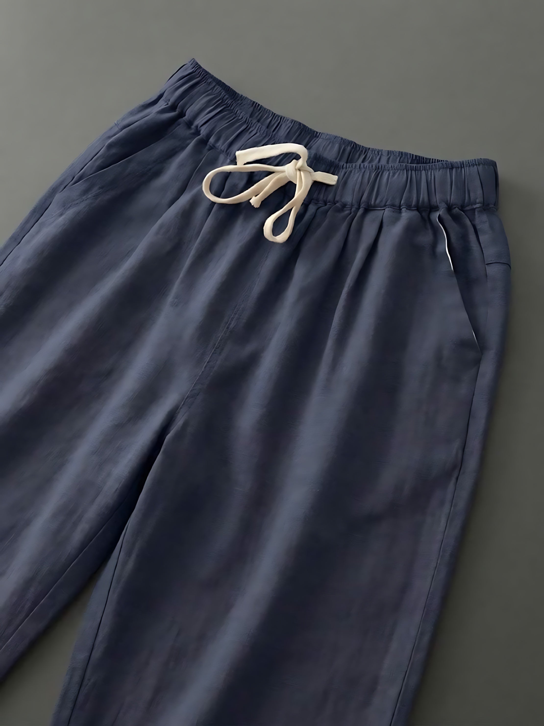 Anna – Elastic Waist Cropped Tapered Pants