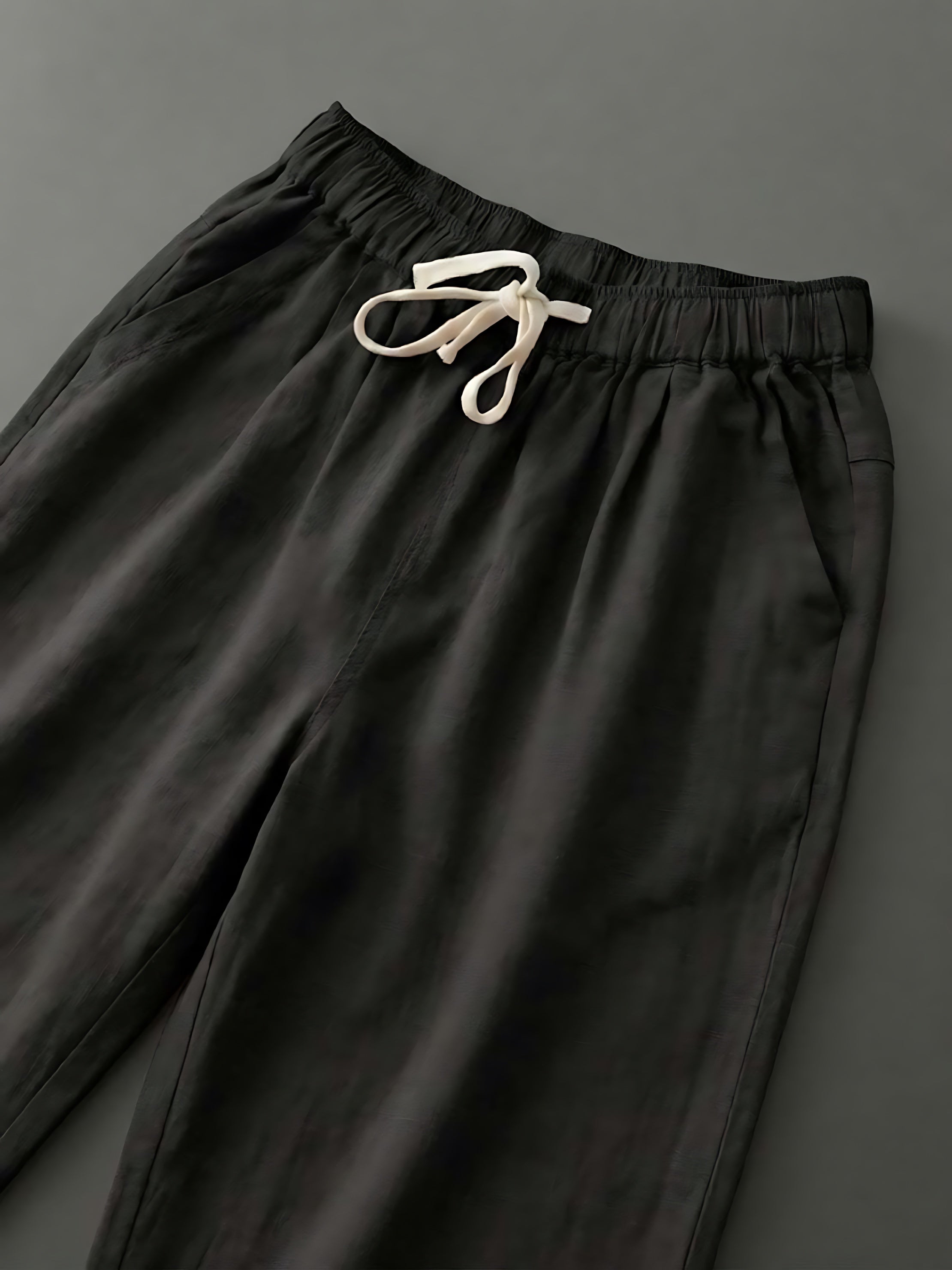 Anna – Elastic Waist Cropped Tapered Pants