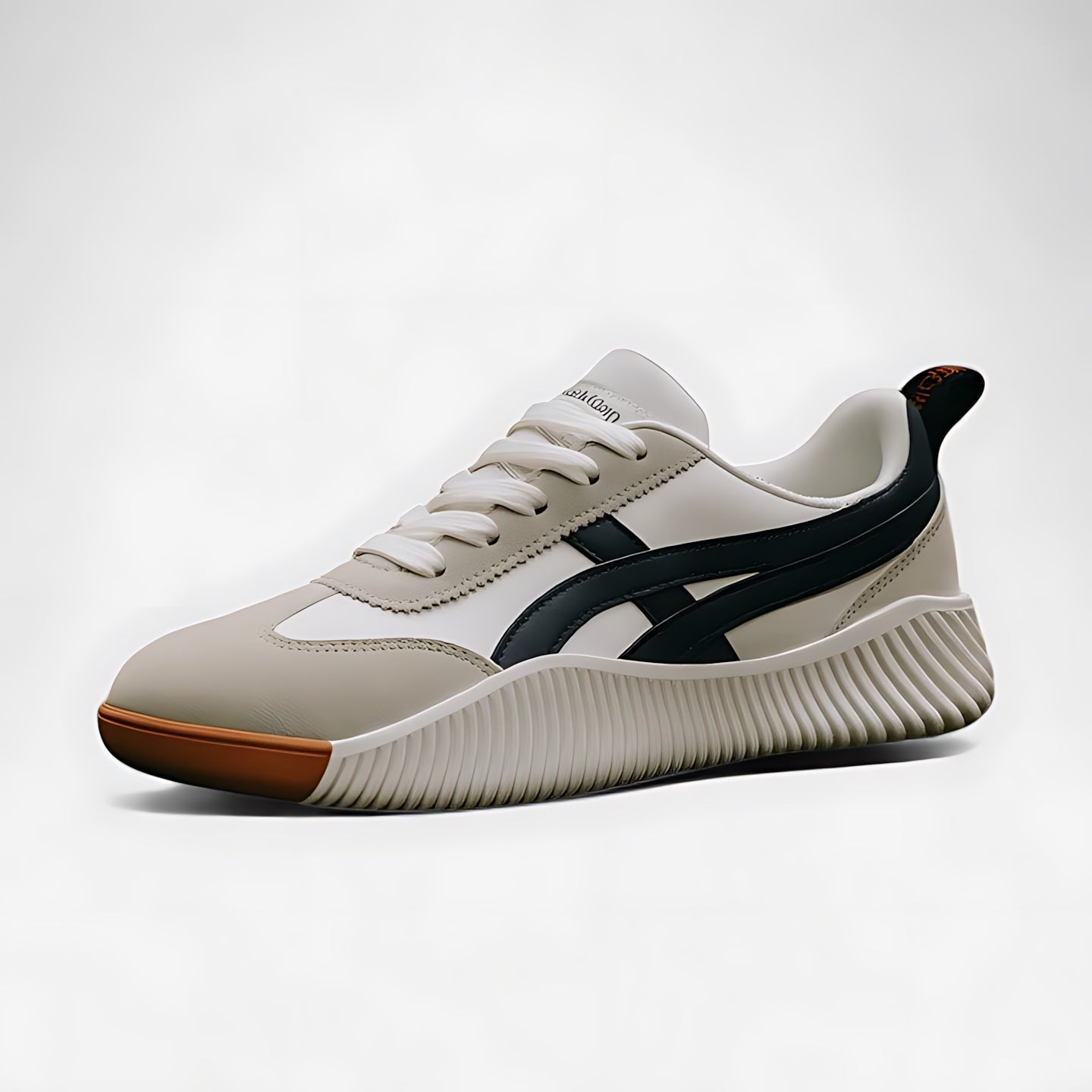 Anna – Retro Striped Lace Up Sneakers