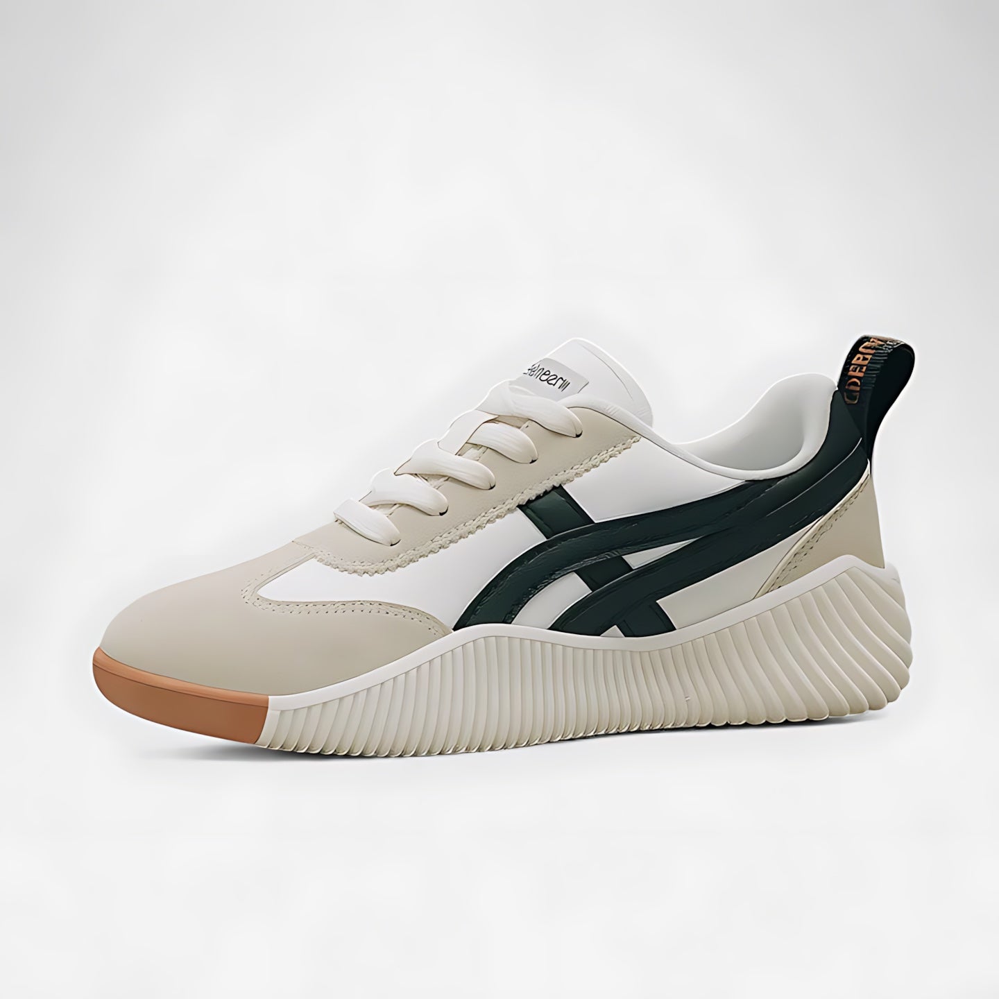 Anna – Retro Striped Lace Up Sneakers