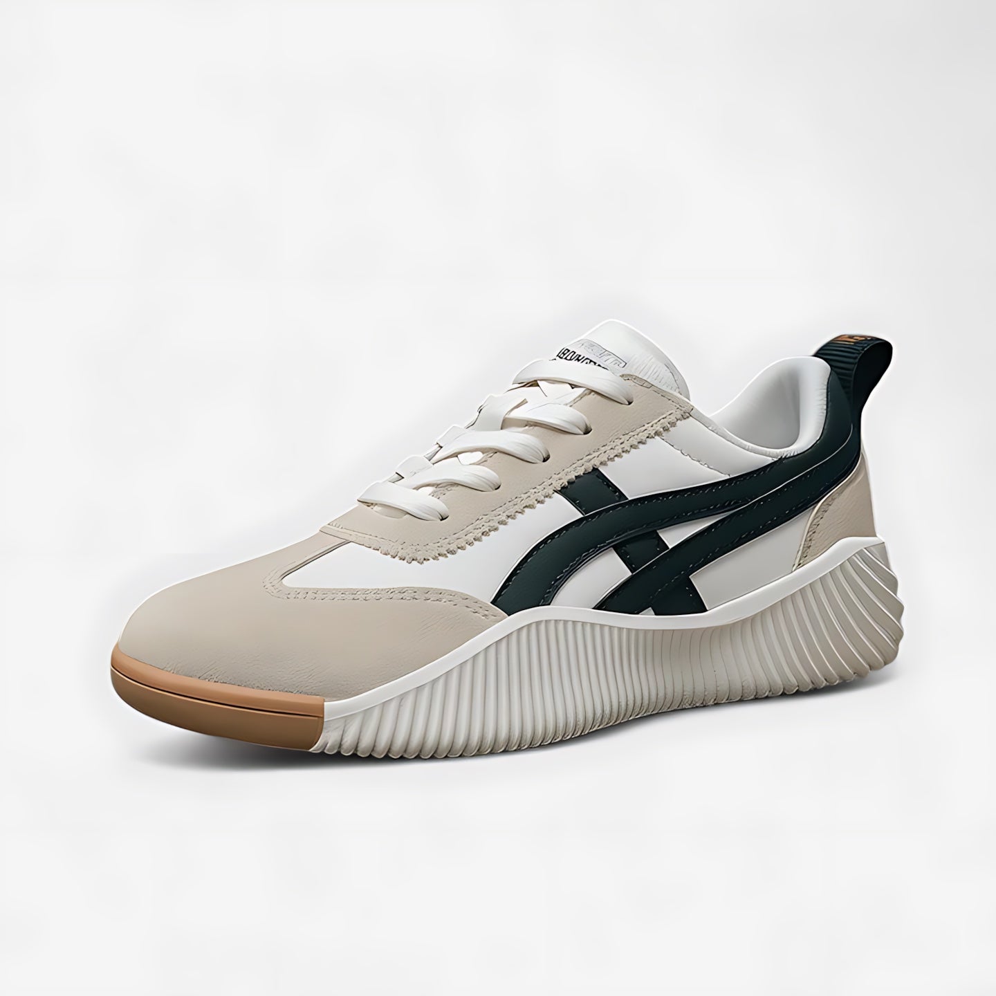 Anna – Retro Striped Lace Up Sneakers
