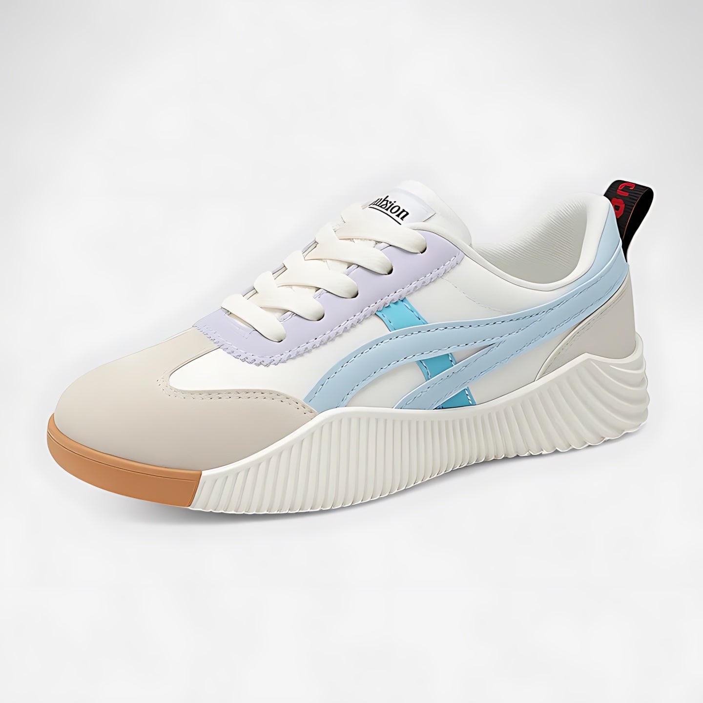 Anna – Retro Striped Lace Up Sneakers