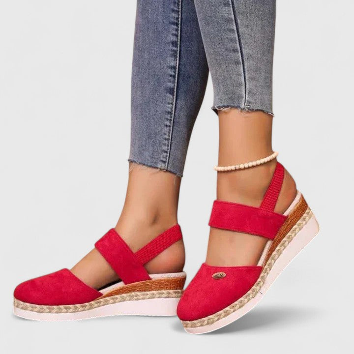 Florence – Closed Toe Slingback Espadrille Flats