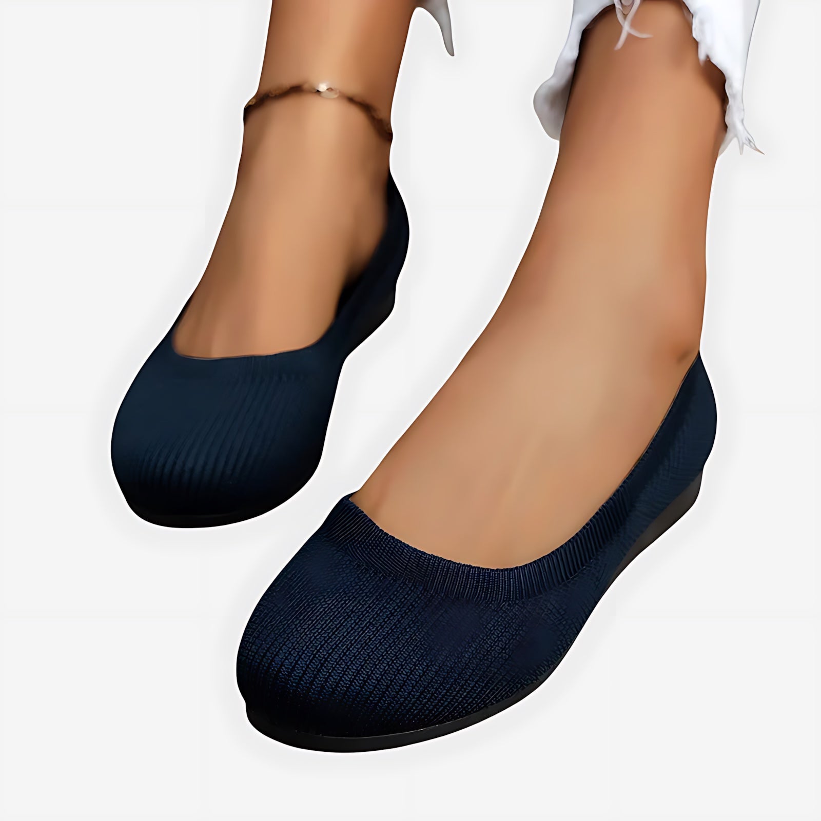 Ariana – Ankle Strap Round Toe Ballet Flats