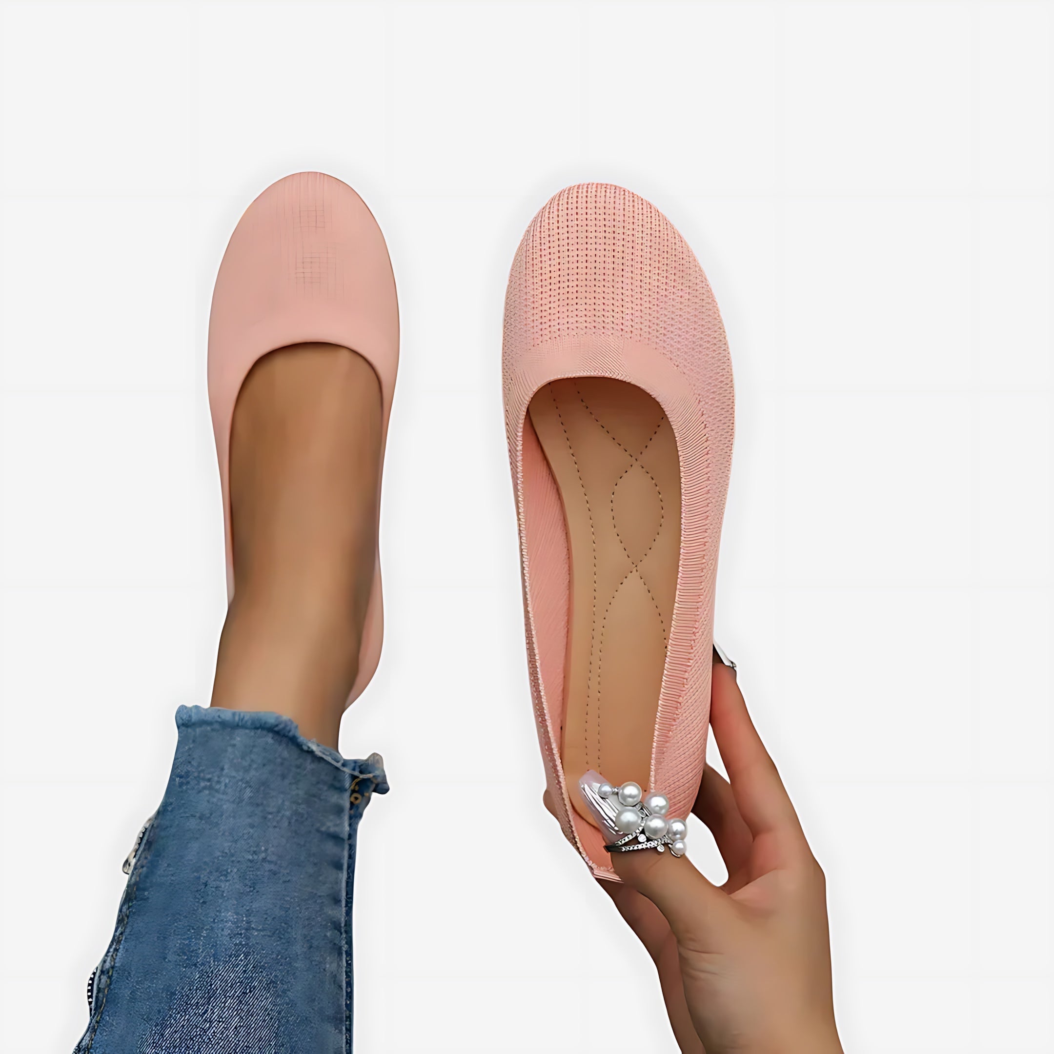 Ariana – Ankle Strap Round Toe Ballet Flats