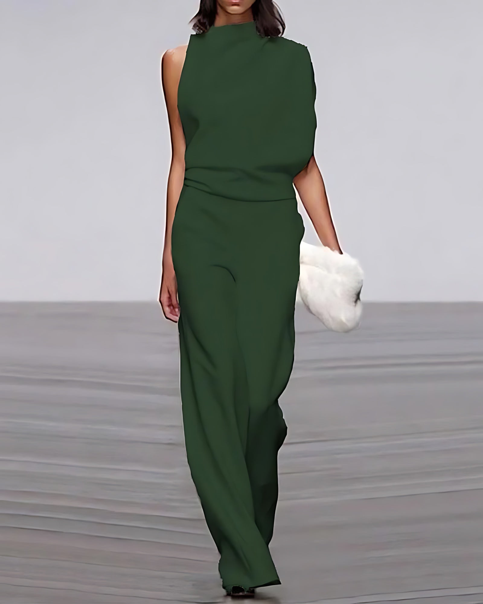 Ariana – Mock Neck Wide Leg Formal Jumpsuit