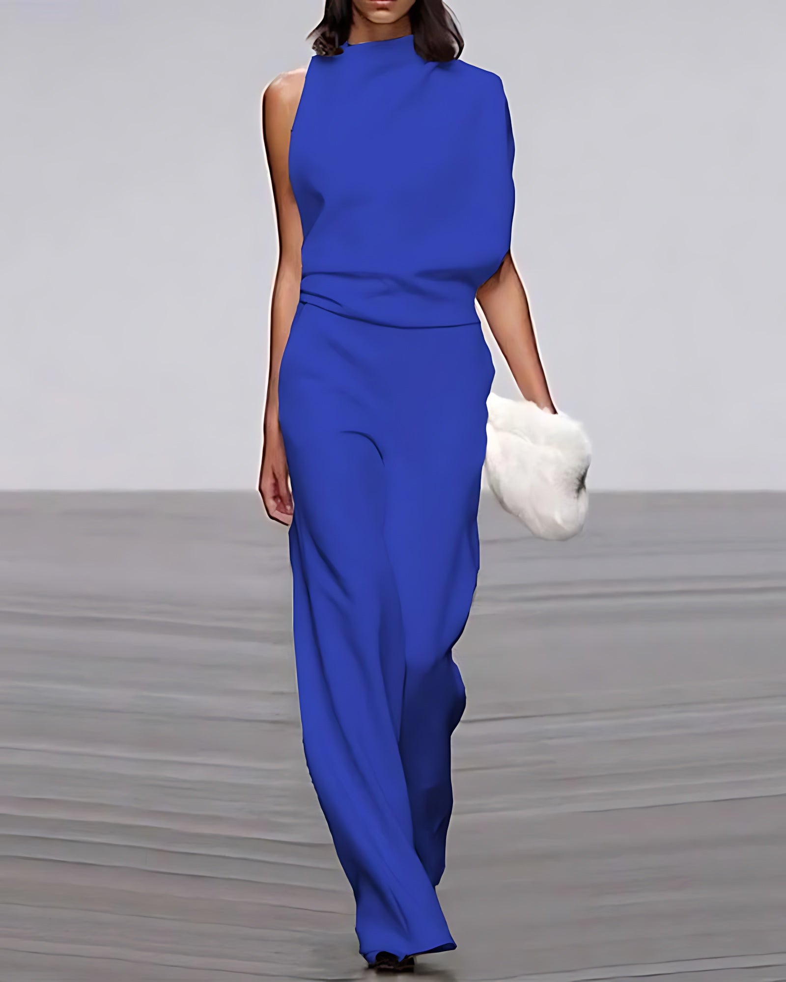 Ariana – Mock Neck Wide Leg Formal Jumpsuit