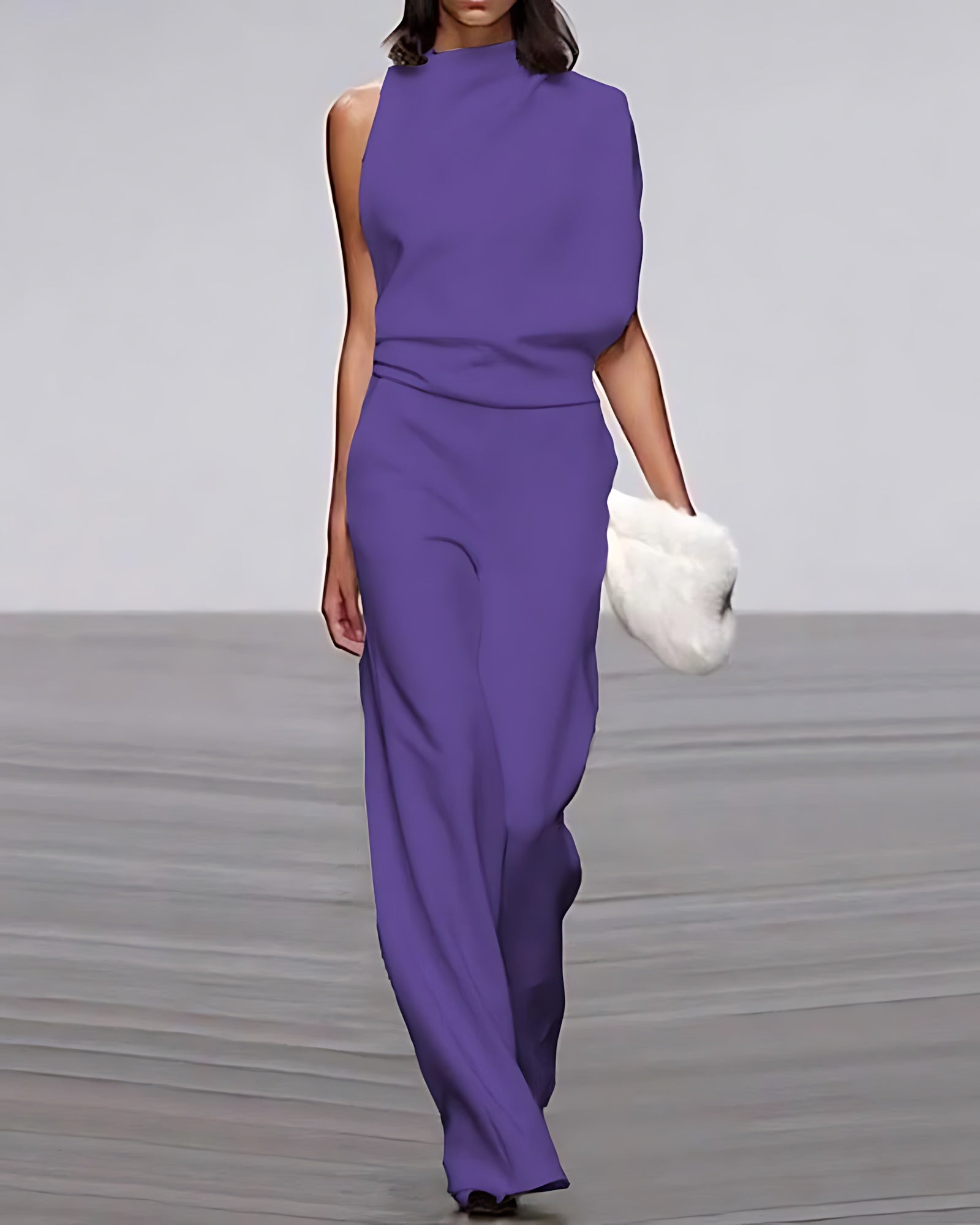 Ariana – Mock Neck Wide Leg Formal Jumpsuit