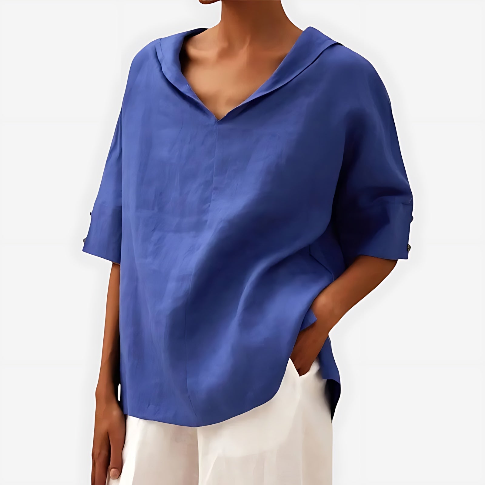 Athena – V Neck Short Sleeve Top