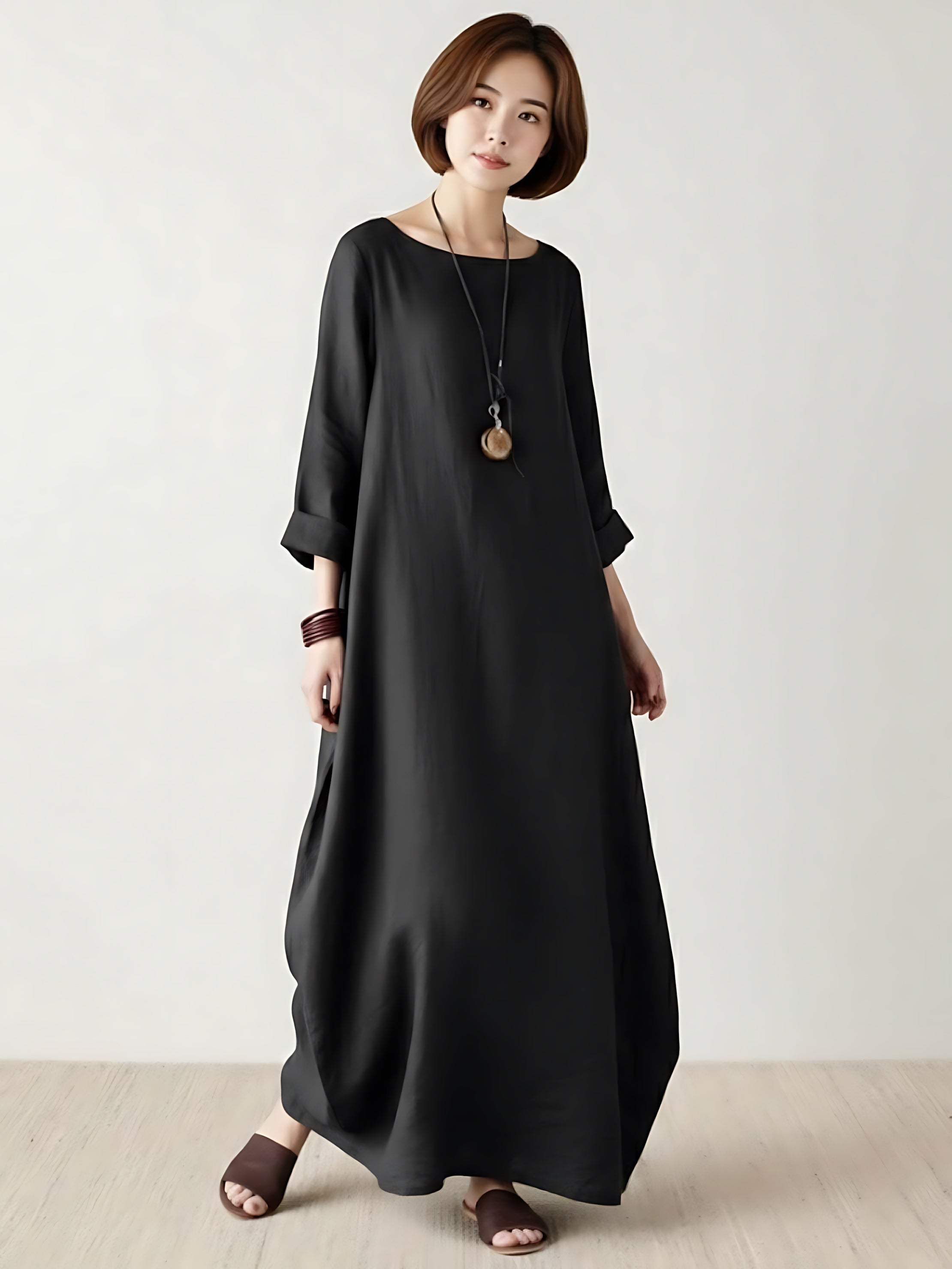Aurora – Oversized Boho Kaftan Maxi Dress