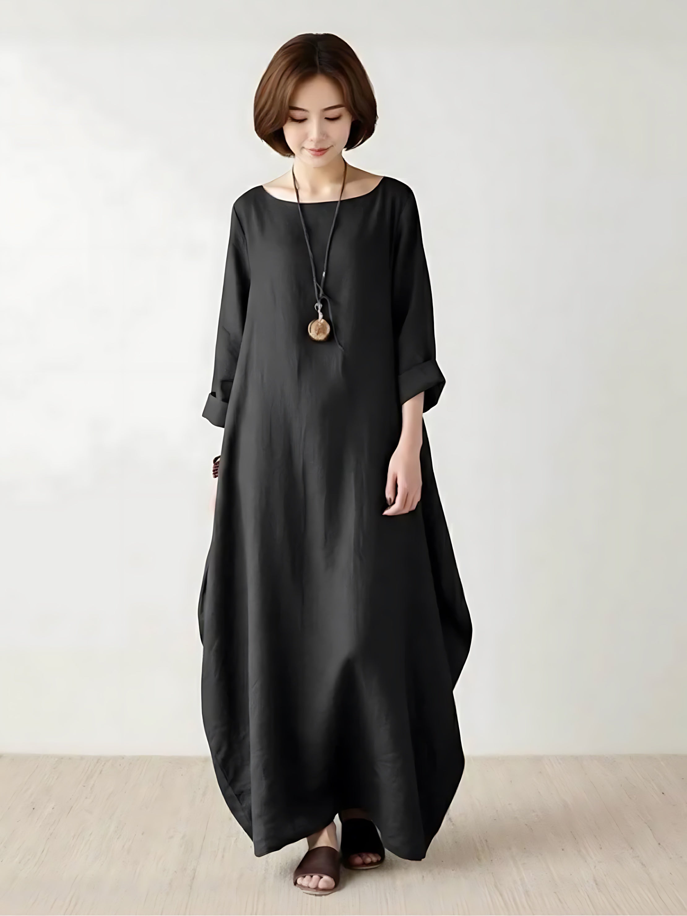 Aurora – Oversized Boho Kaftan Maxi Dress