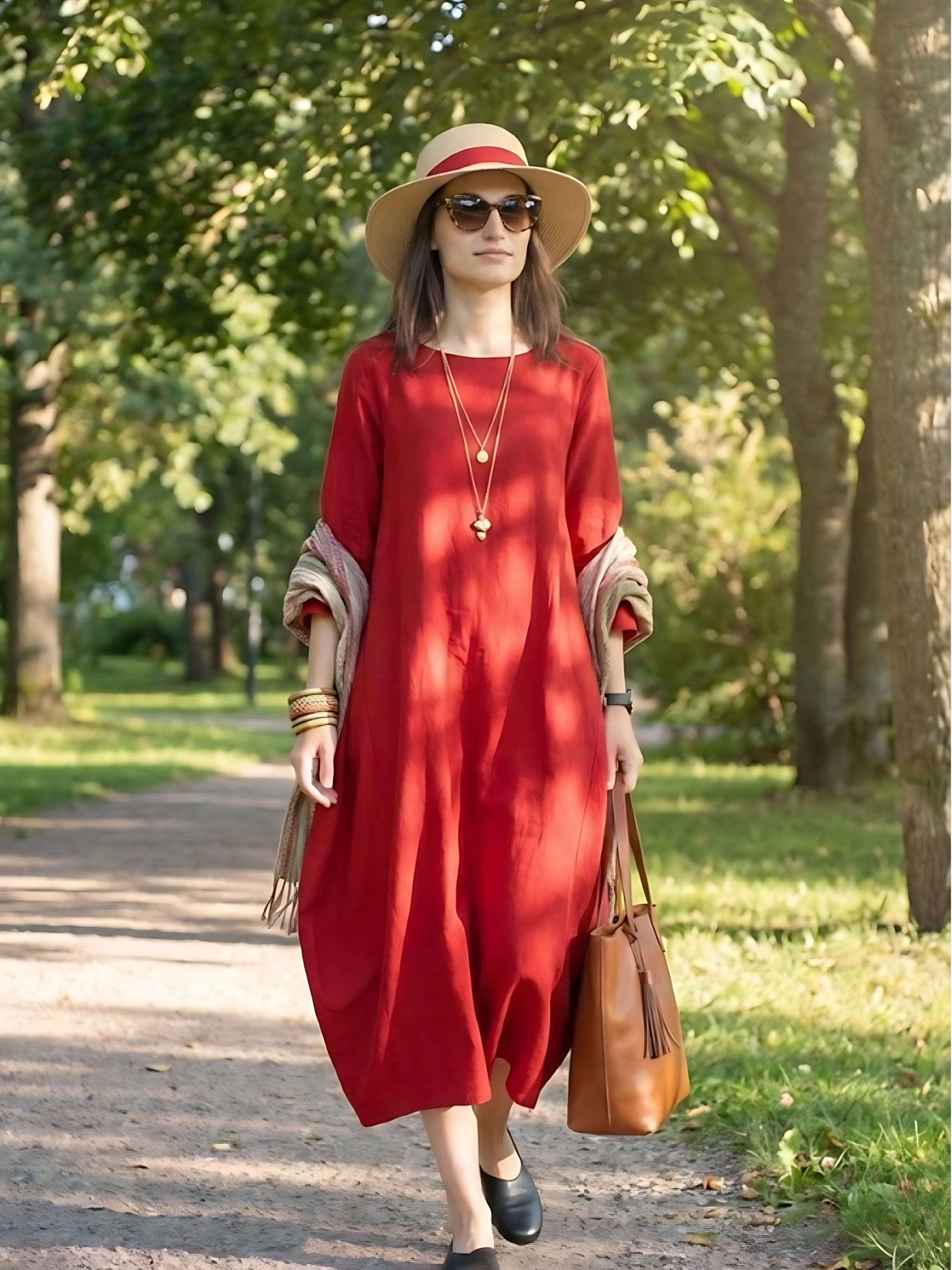 Aurora – Oversized Boho Kaftan Maxi Dress