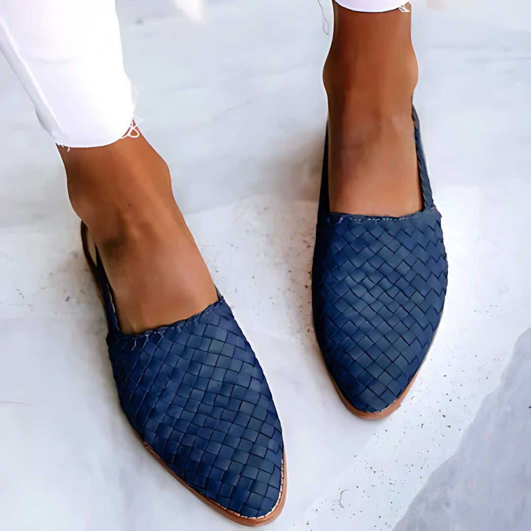 Autumn – Woven Pointed Toe Flats