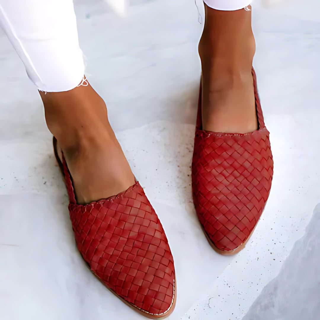 Autumn – Woven Pointed Toe Flats