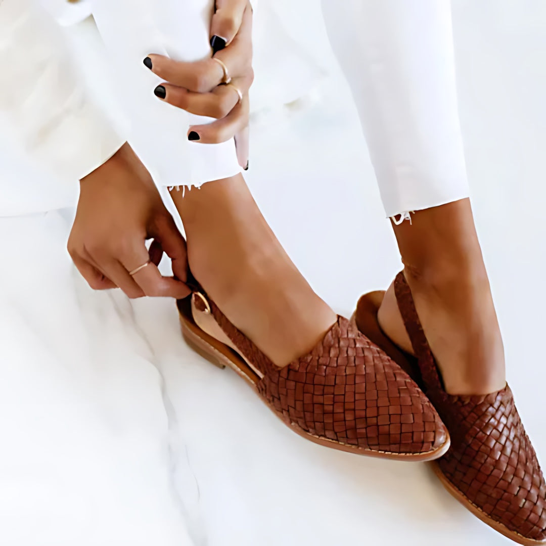 Autumn – Woven Pointed Toe Flats
