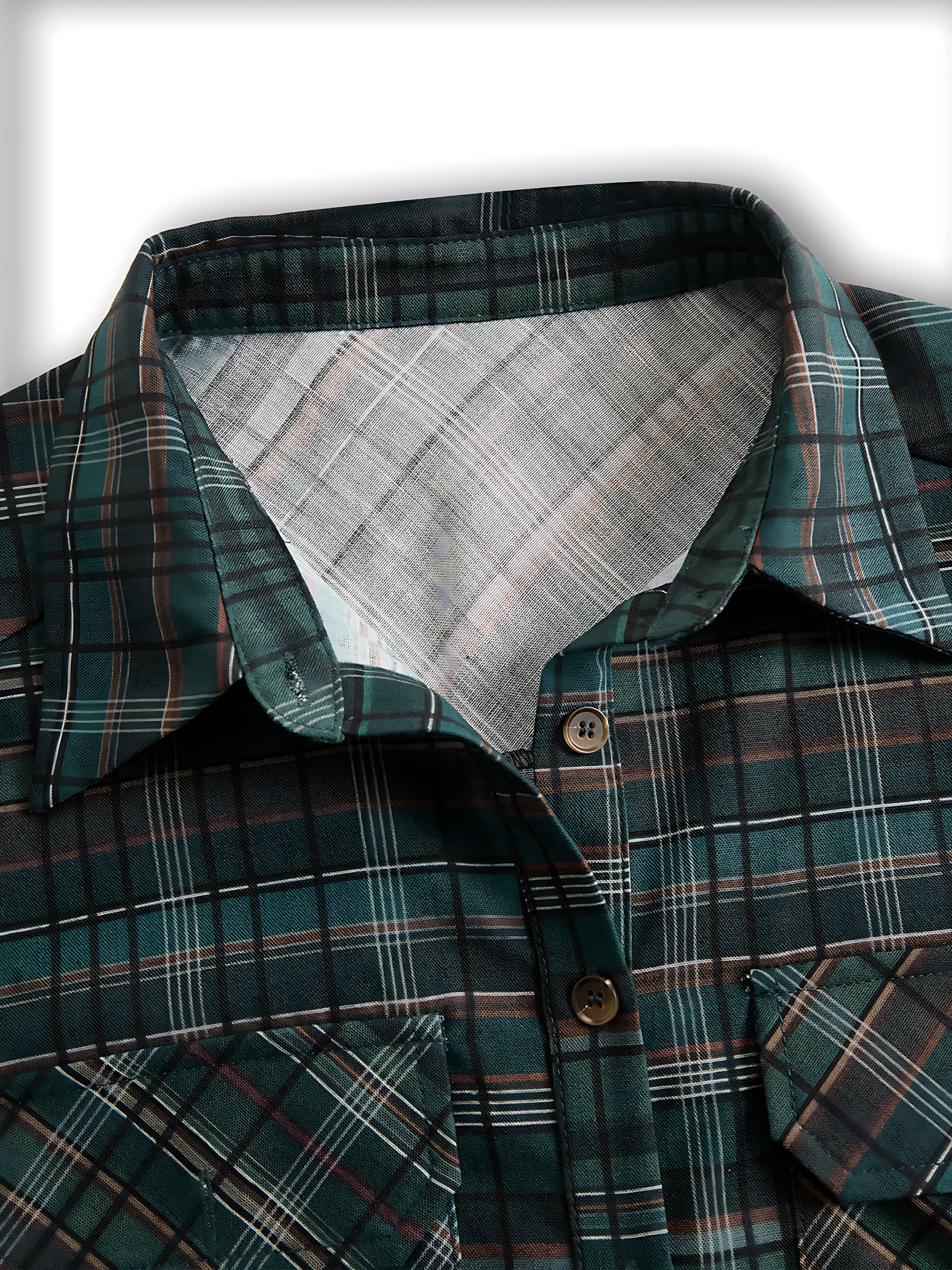 Ava – Plaid Collared Maxi Shirt Dress