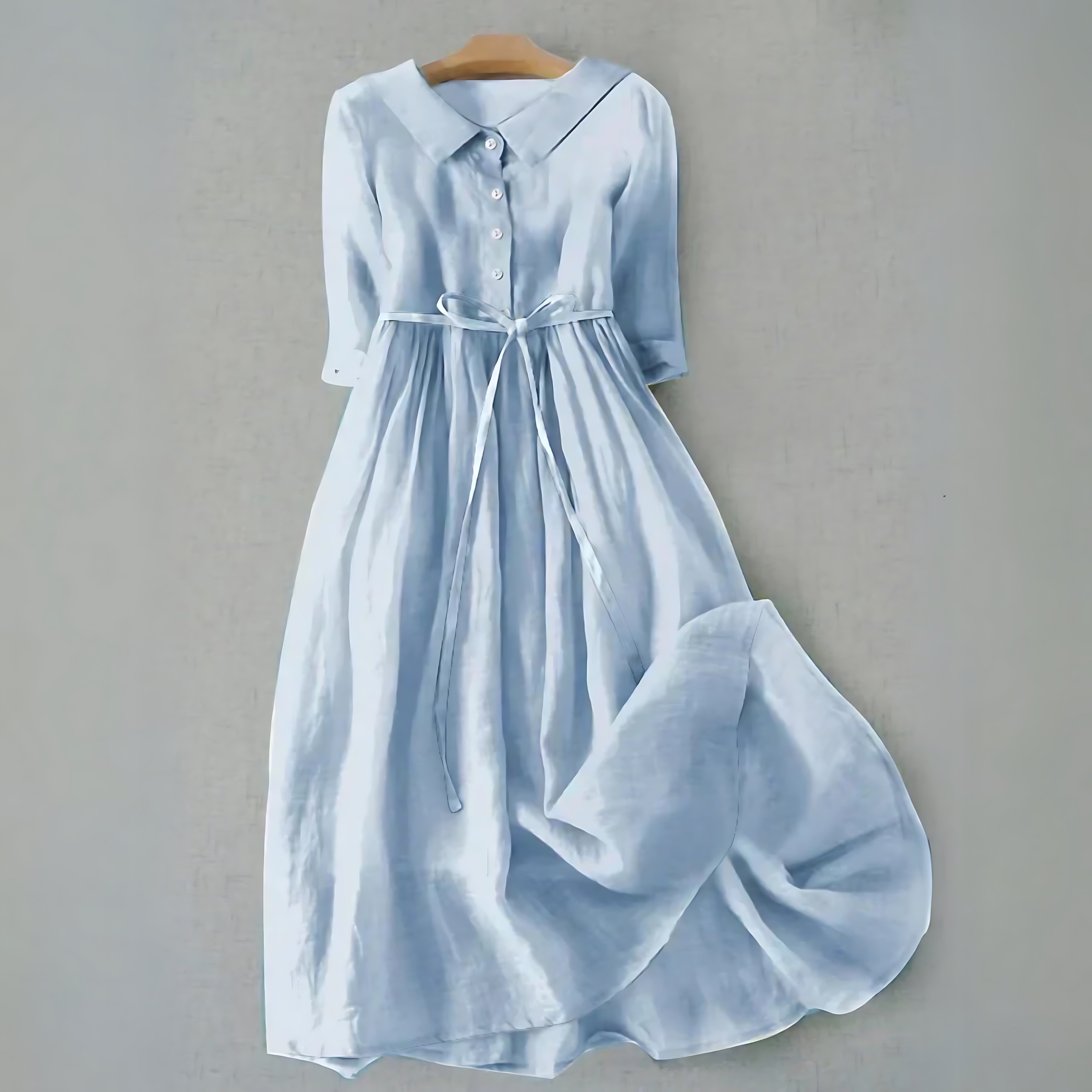 Ava – Ruffle V Neck Flowy Summer Midi Dress