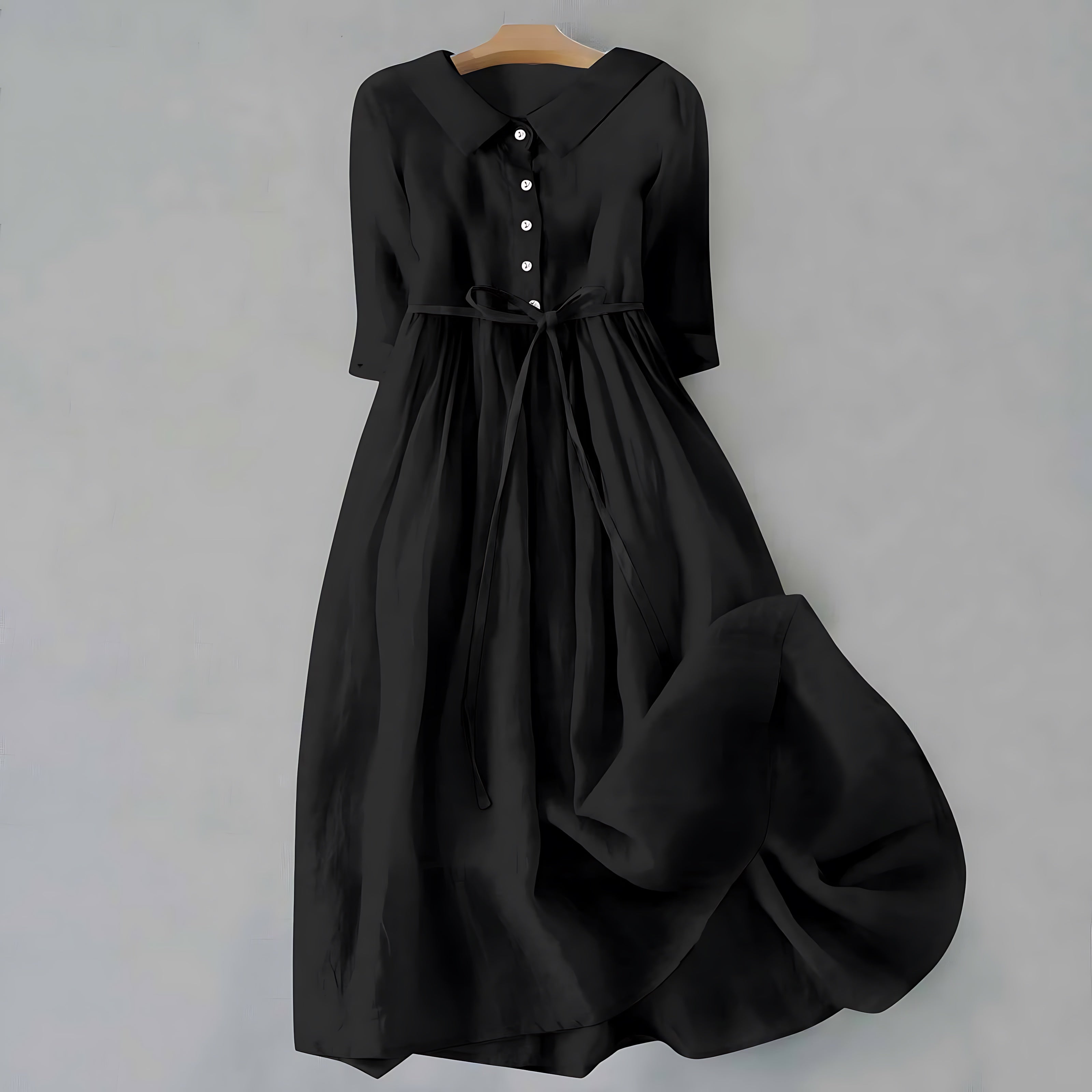 Ava – Ruffle V Neck Flowy Summer Midi Dress