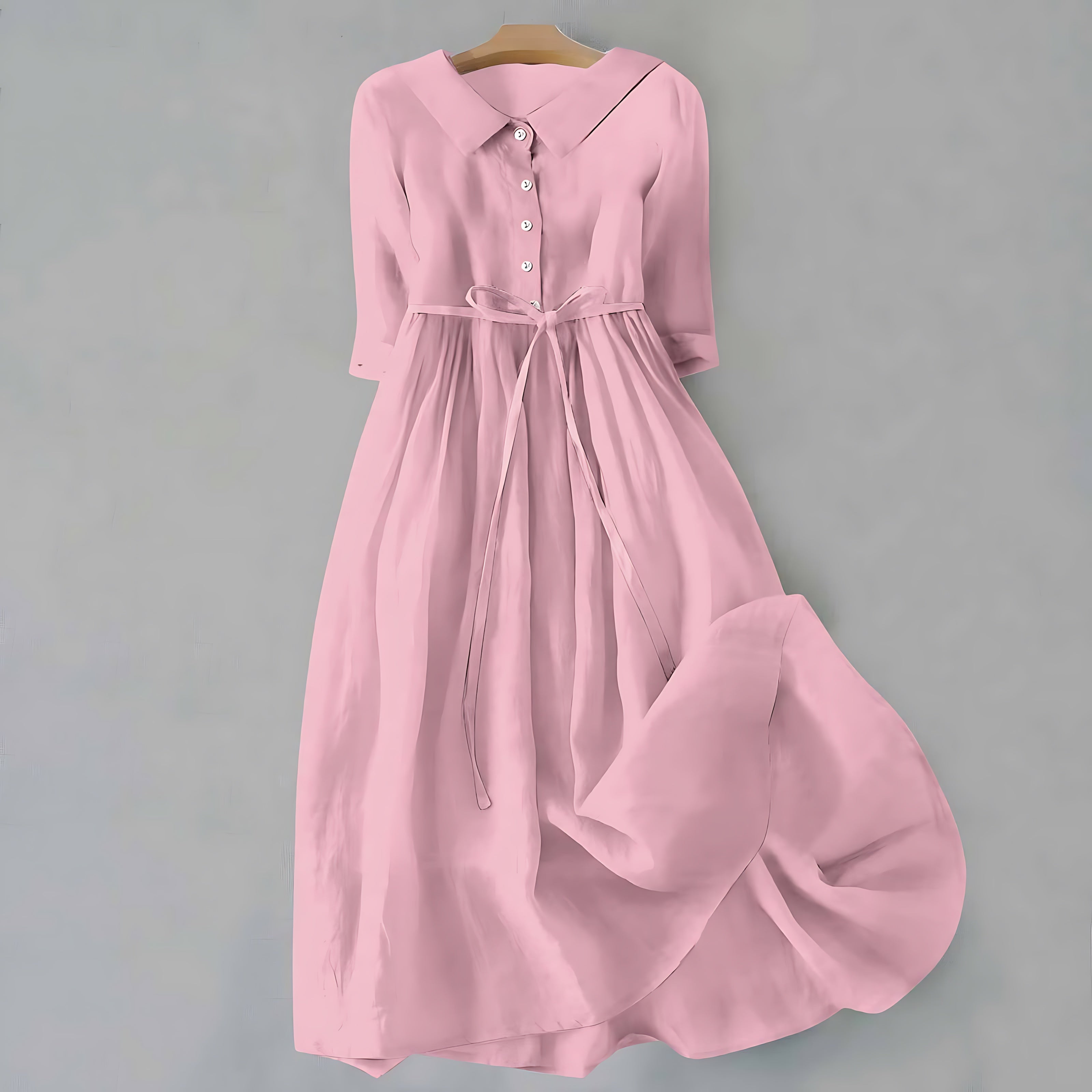 Ava – Ruffle V Neck Flowy Summer Midi Dress